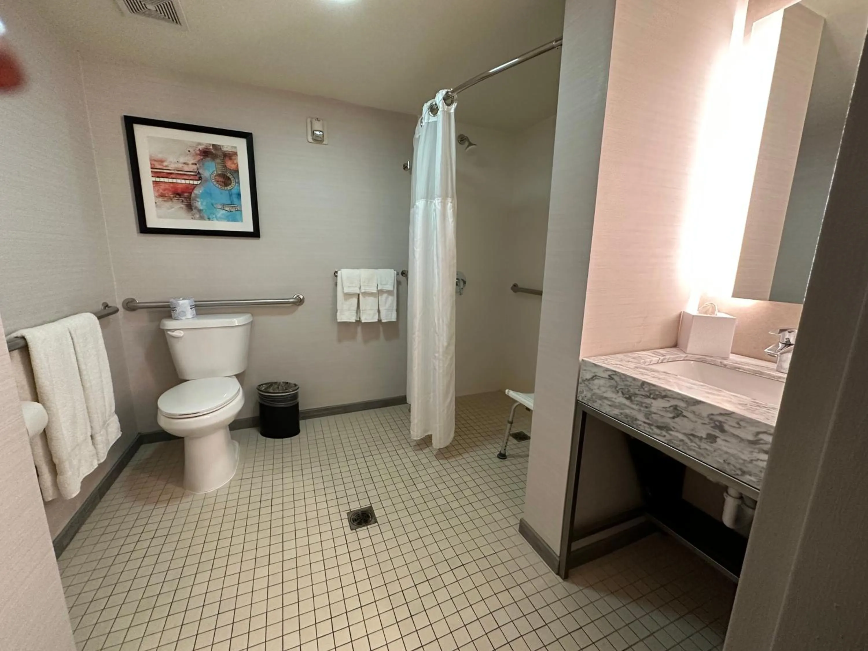 Bathroom in Crowne Plaza Nashville Airport by IHG