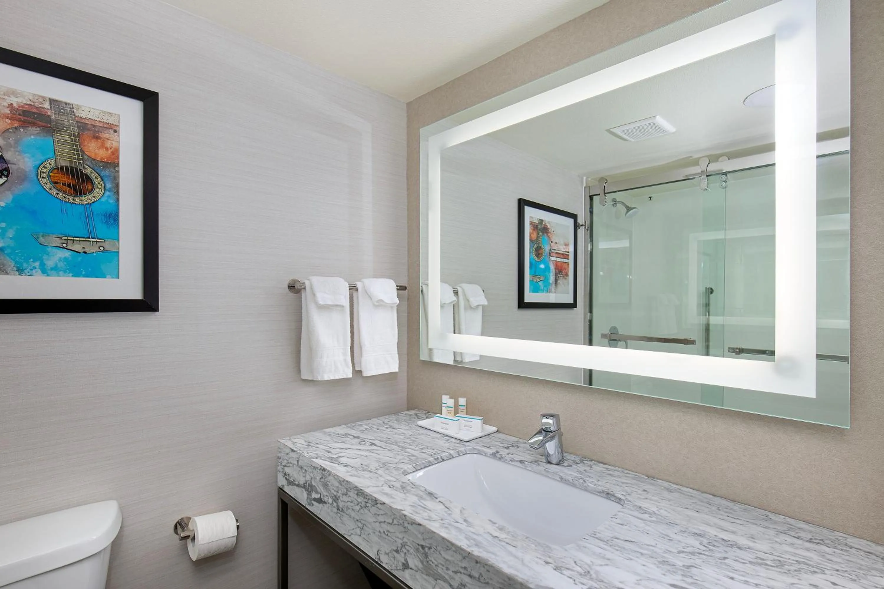 Bathroom in Crowne Plaza Nashville Airport by IHG