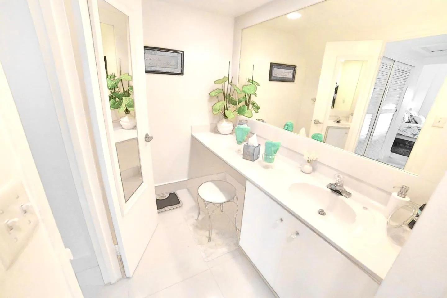 Shower in Beautiful penthouse condo with stunning views of both ocean and city