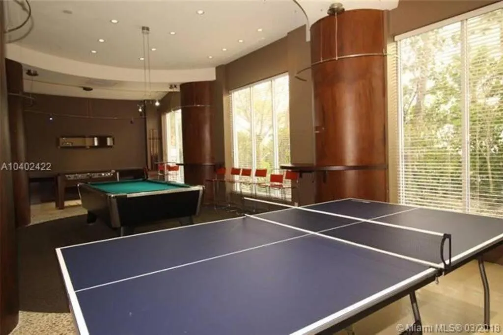 Game Room in Beautiful penthouse condo with stunning views of both ocean and city