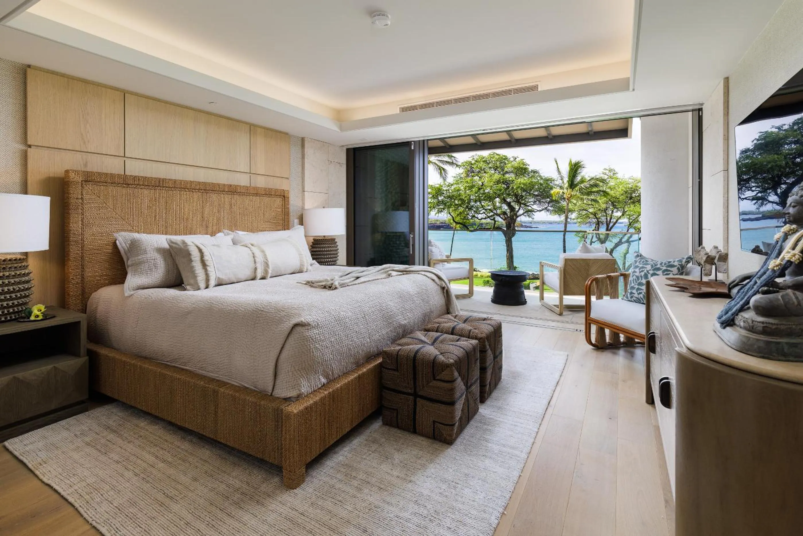 Bed in Hapuna Beach Residences Condo - Luxury Redefined - Oceanfront