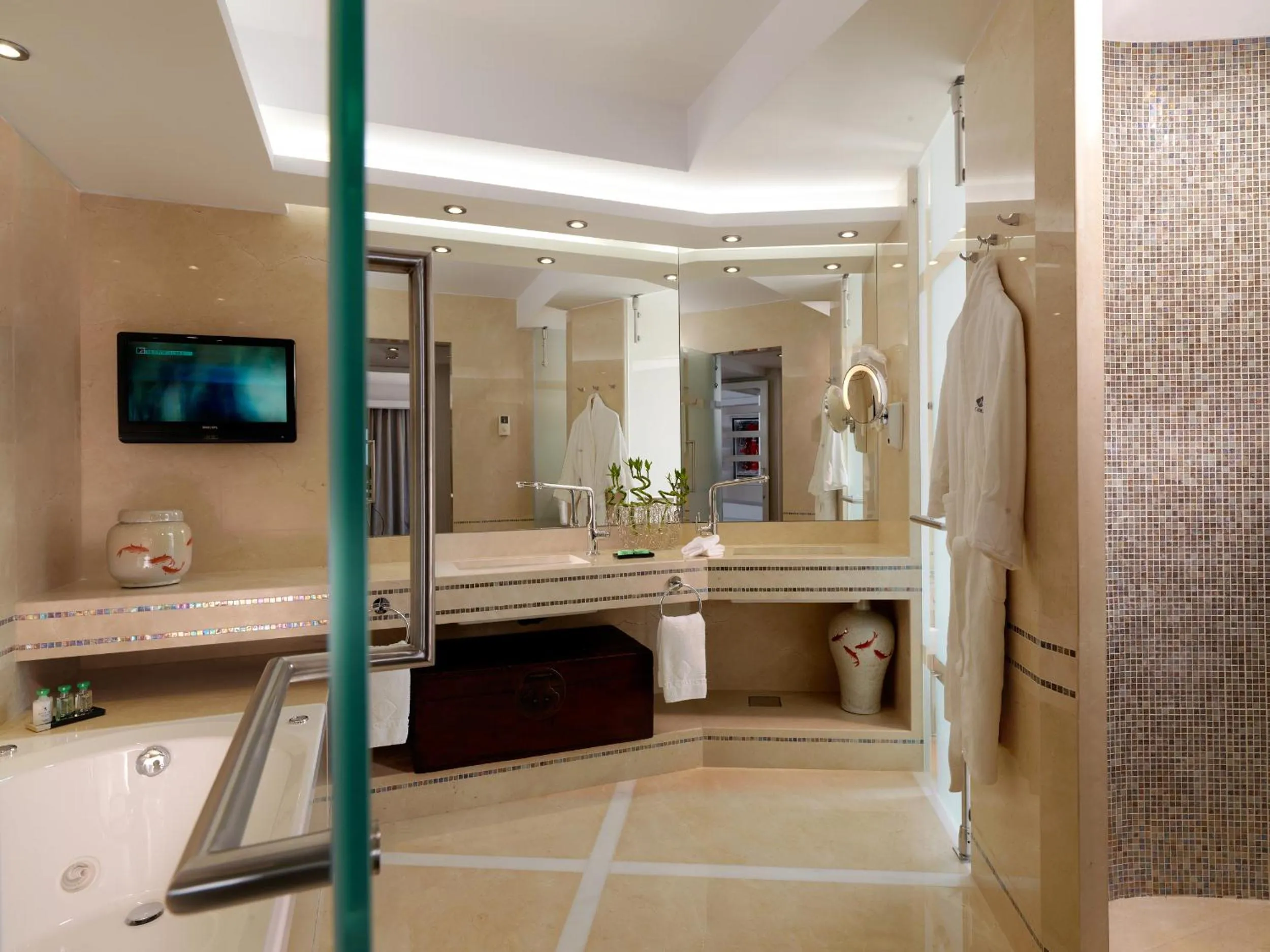 Bathroom in Divani Apollon Palace & Thalasso