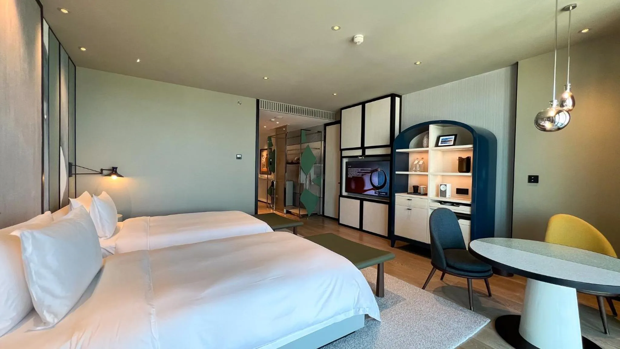 Bed in New World Hoiana Beach Resort