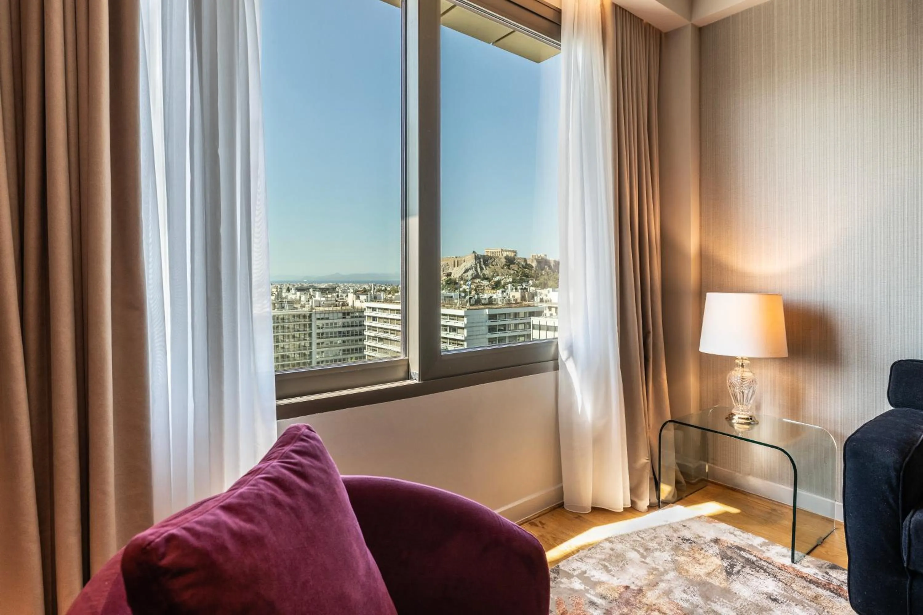 View (from property/room), Bed in NJV Athens Plaza