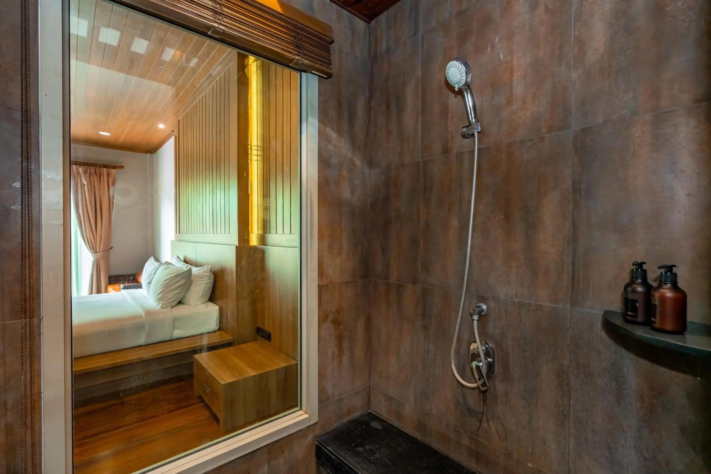 Shower, Bed in Malabar Pool Villa Phuket