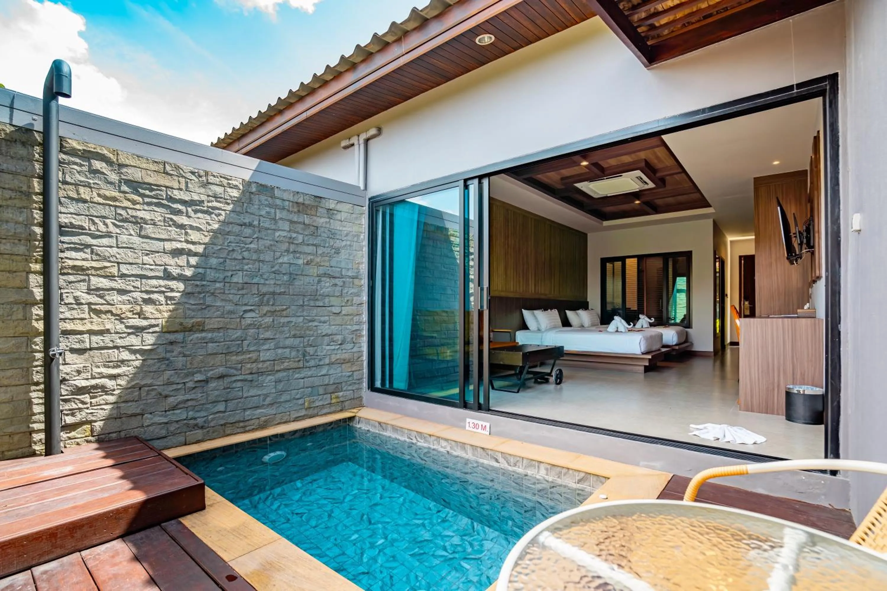 Pool view in Malabar Pool Villa Phuket