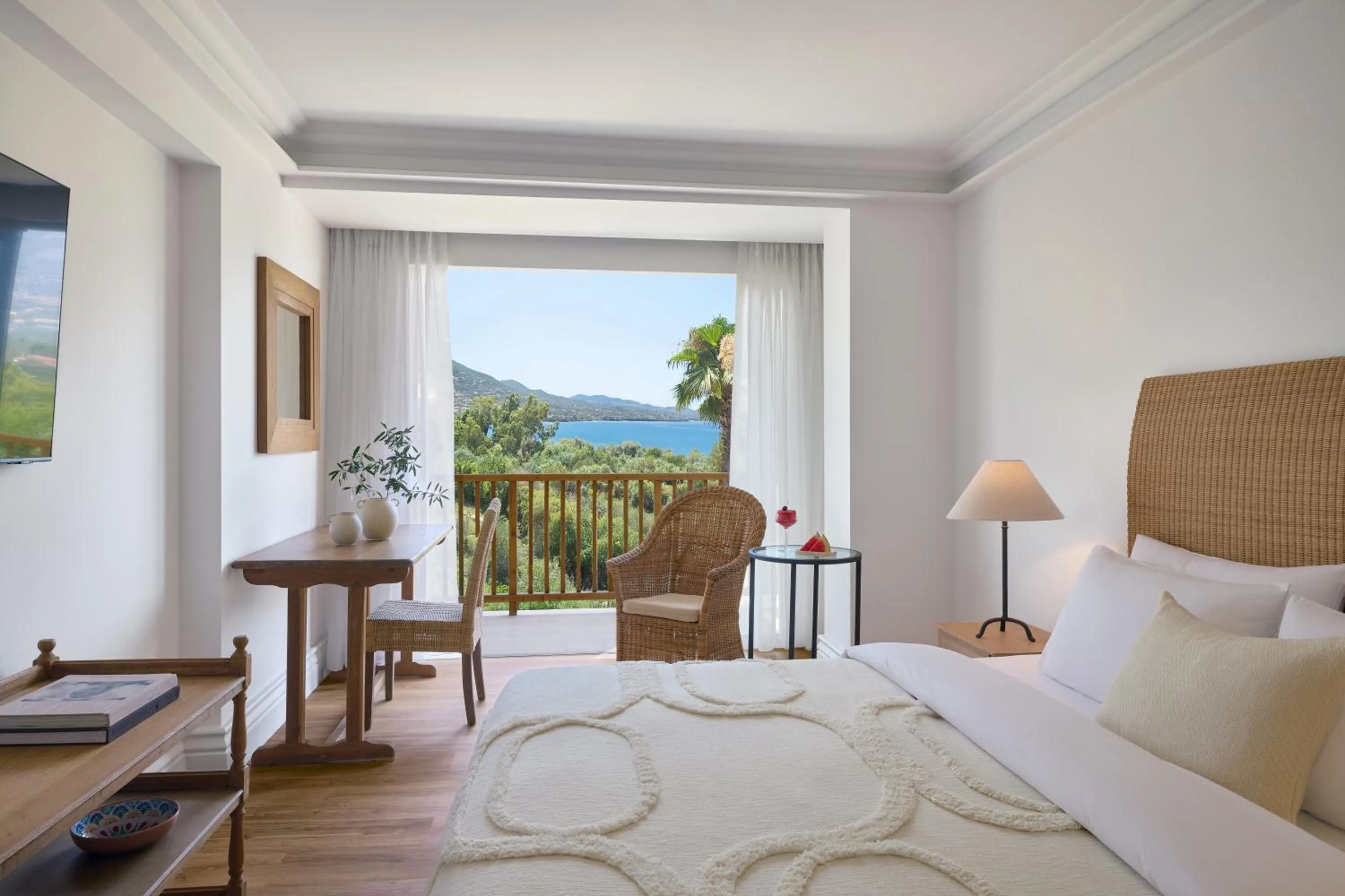 Bed in Grecotel Filoxenia