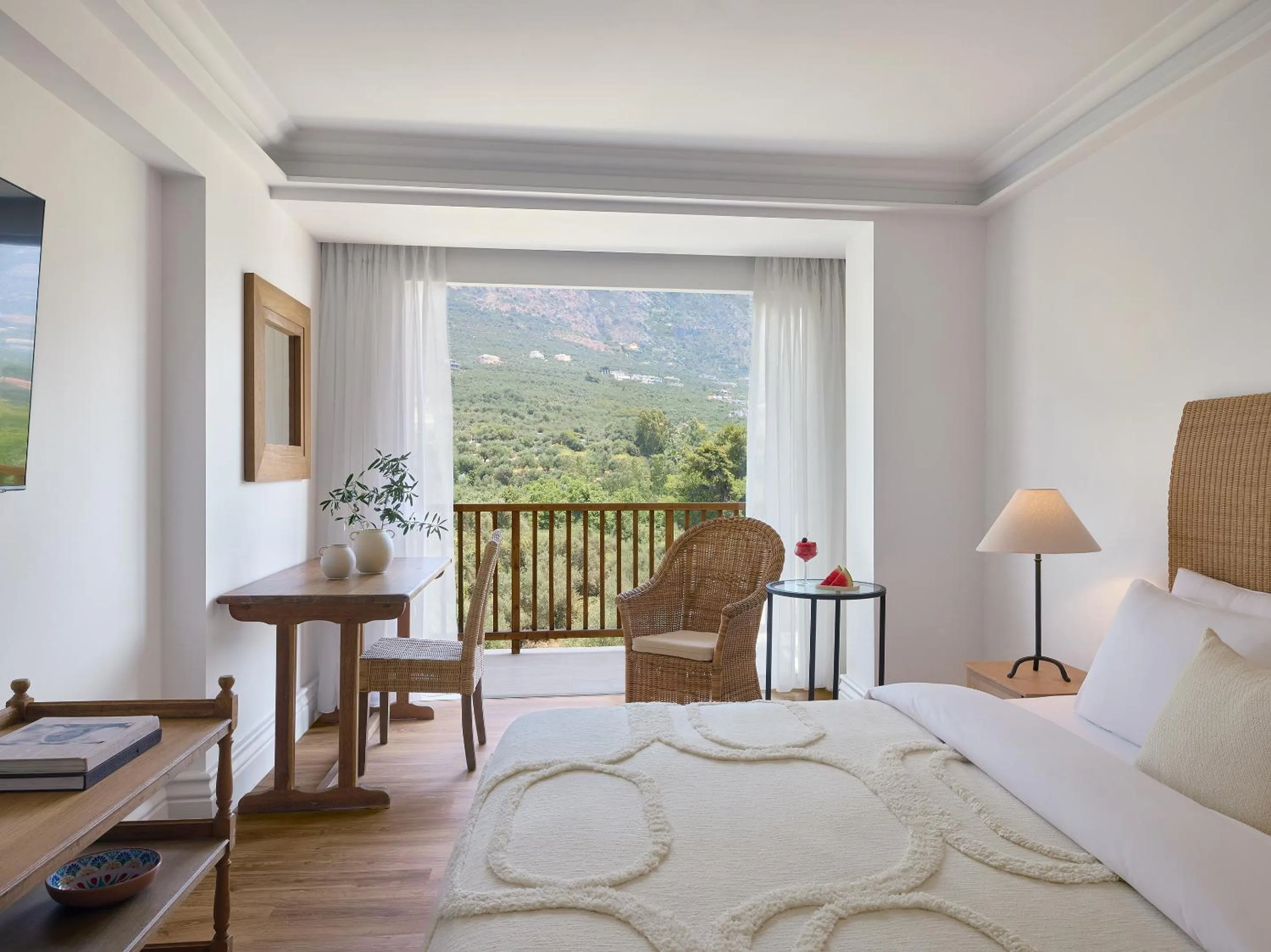 Bed in Grecotel Filoxenia