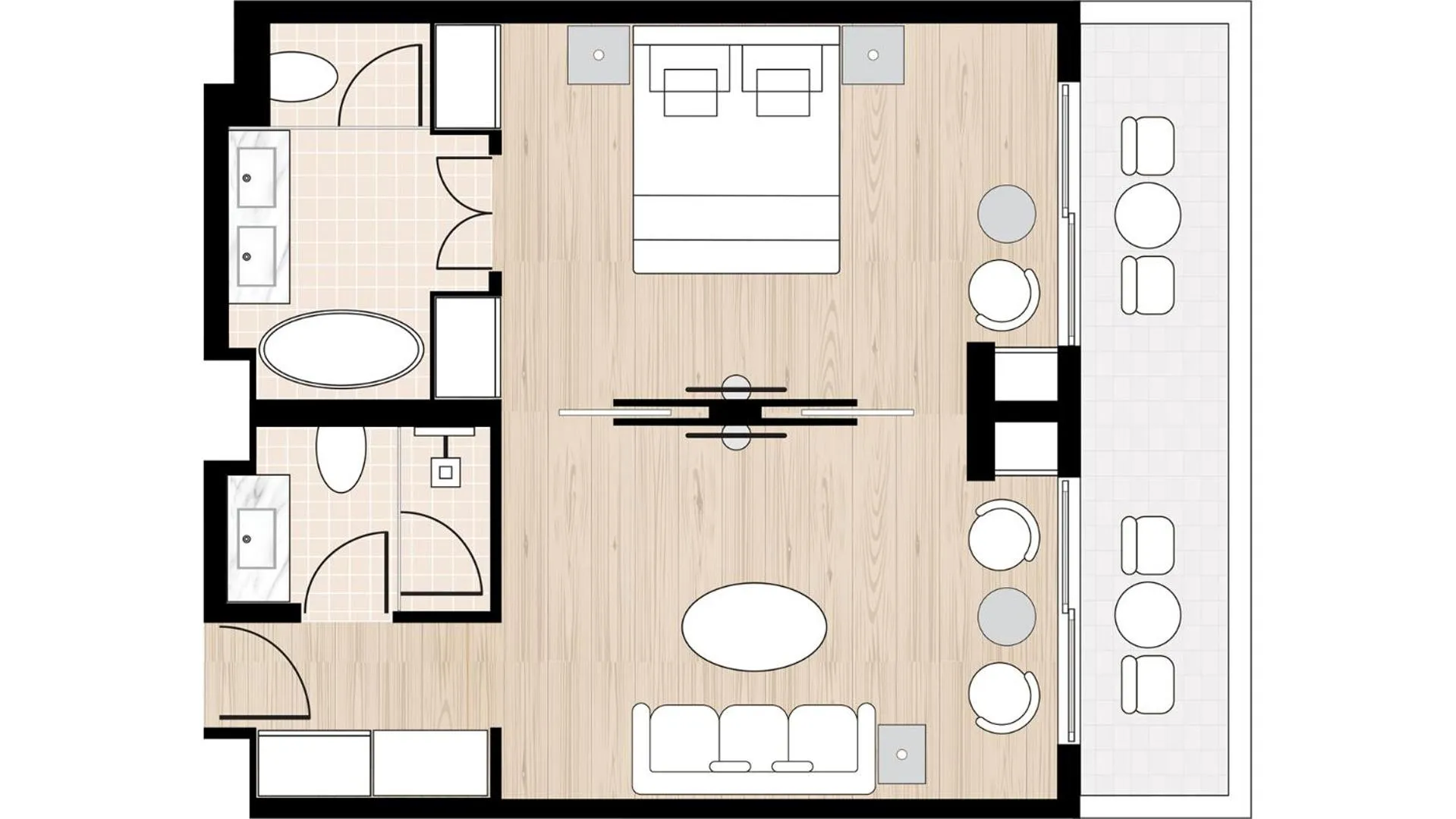 Floor plan in Grecotel Filoxenia