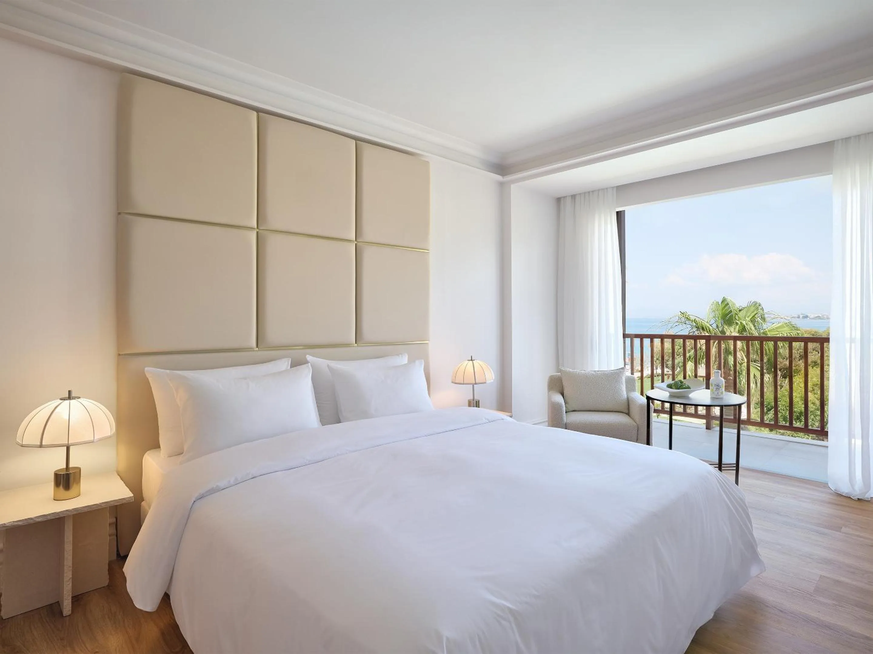 Bed in Grecotel Filoxenia