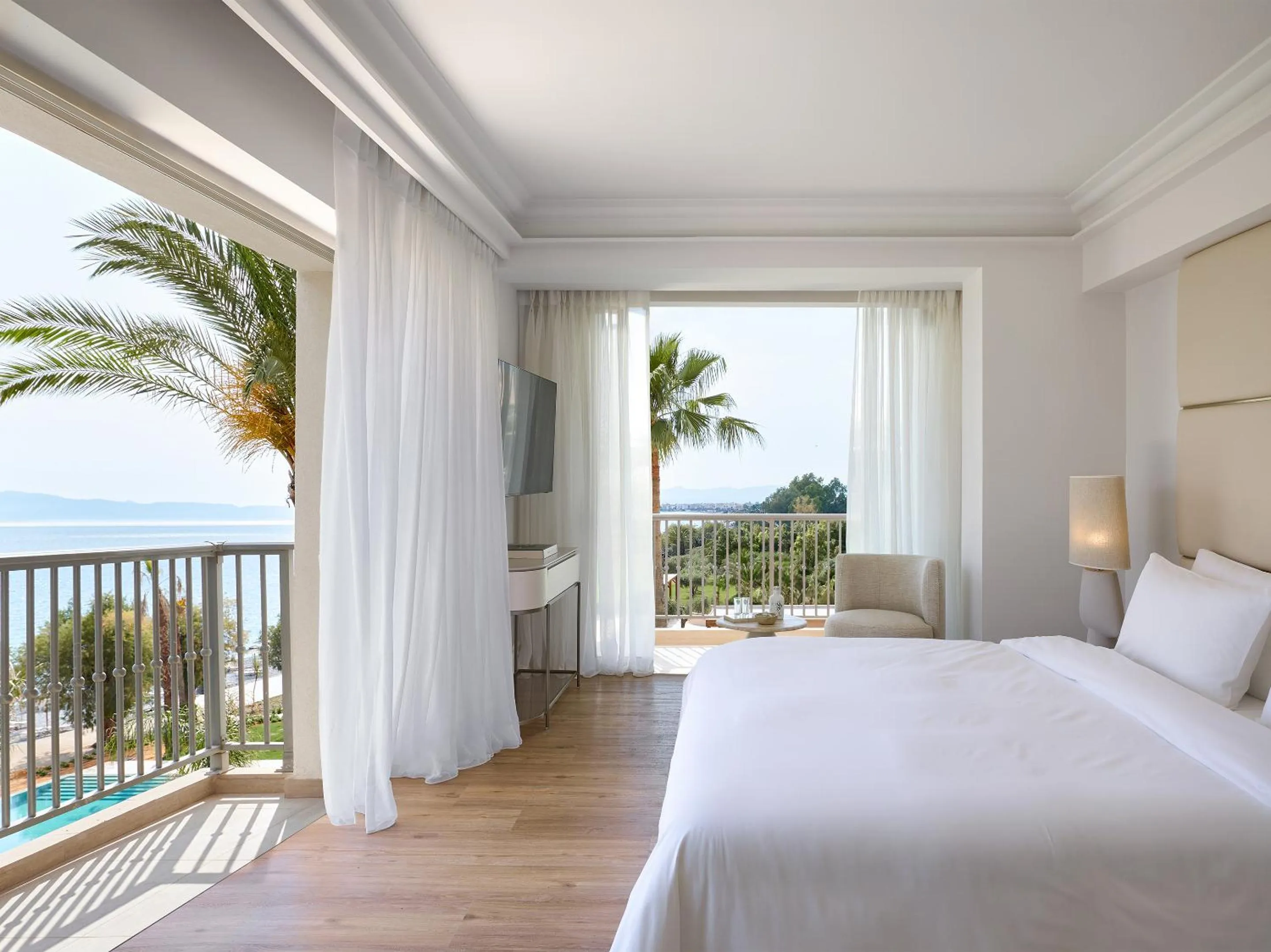 Bed in Grecotel Filoxenia