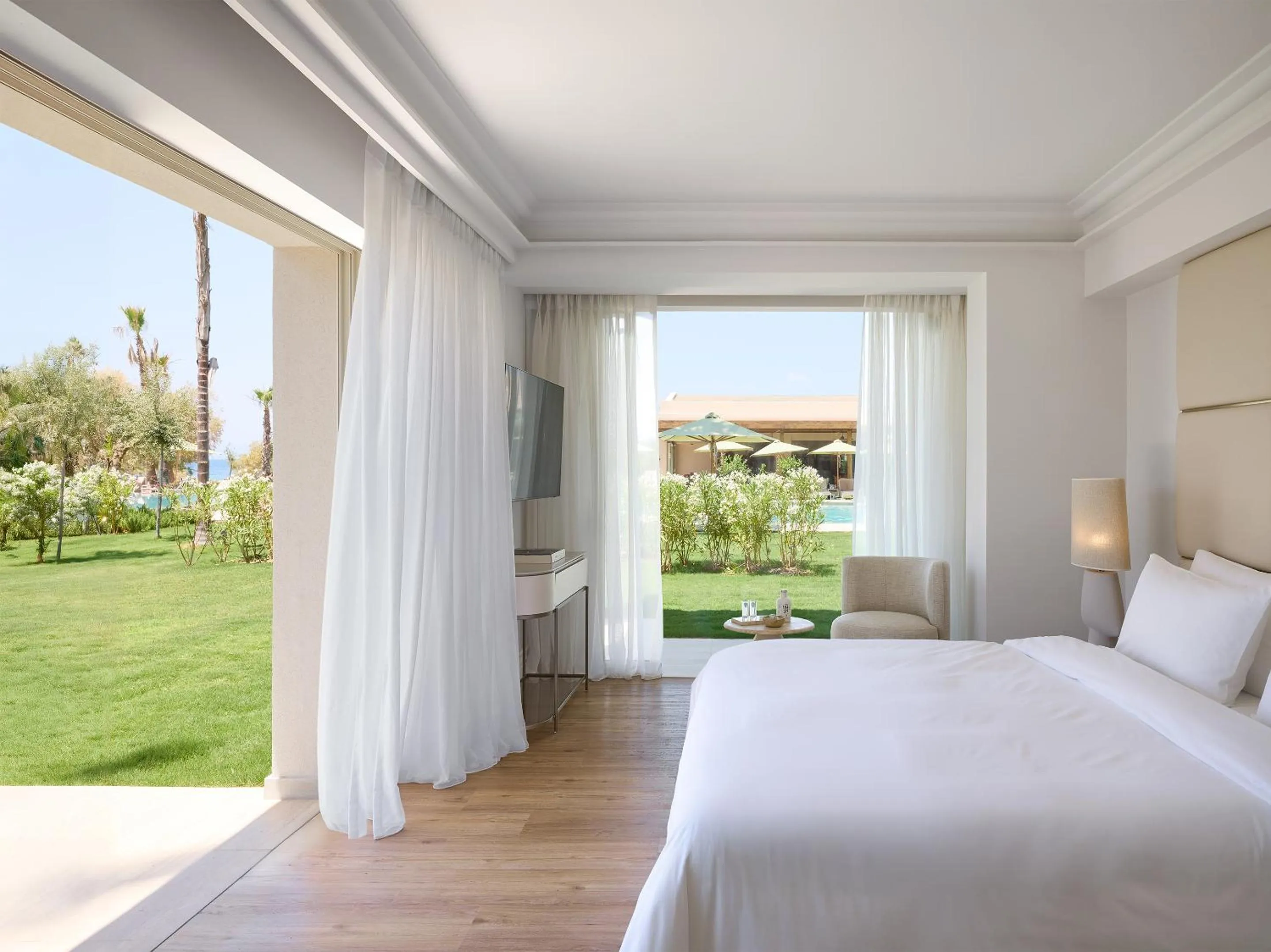 Bed in Grecotel Filoxenia