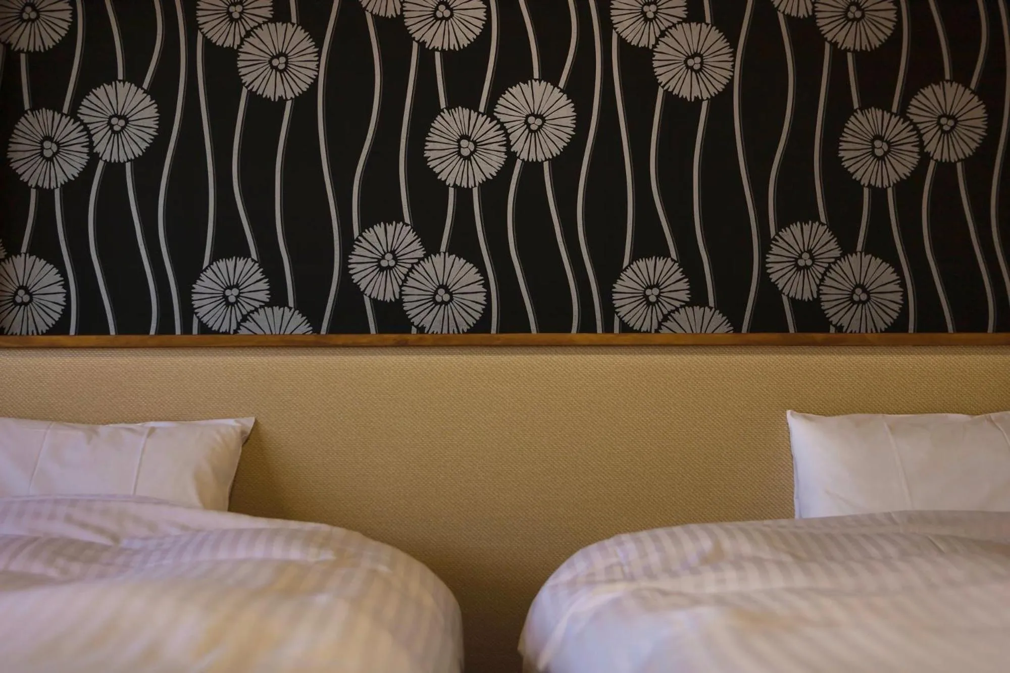 Bed in Japanese Onsen Ryokan Kohakuen