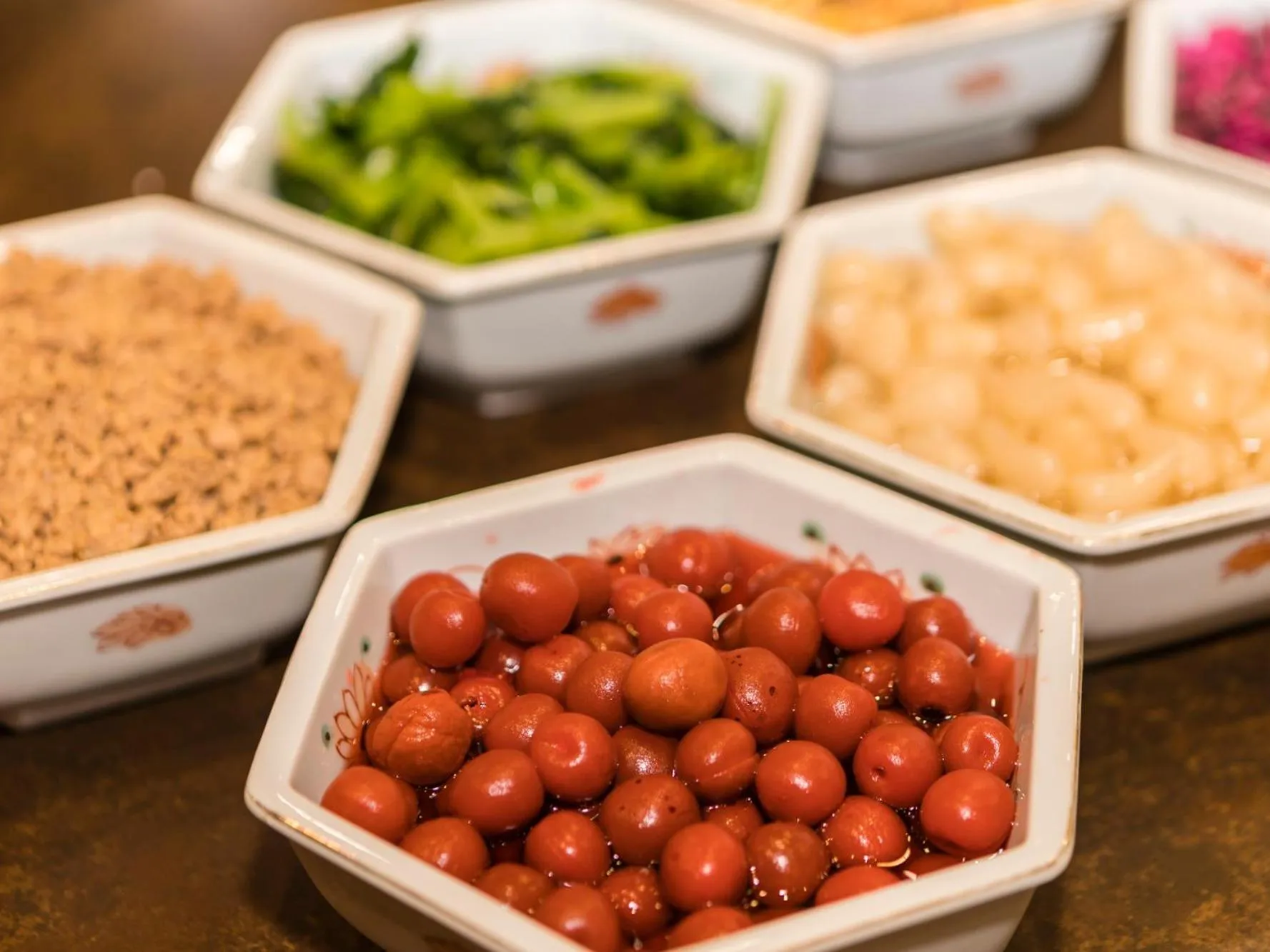 Food and drinks in Japanese Onsen Ryokan Kohakuen