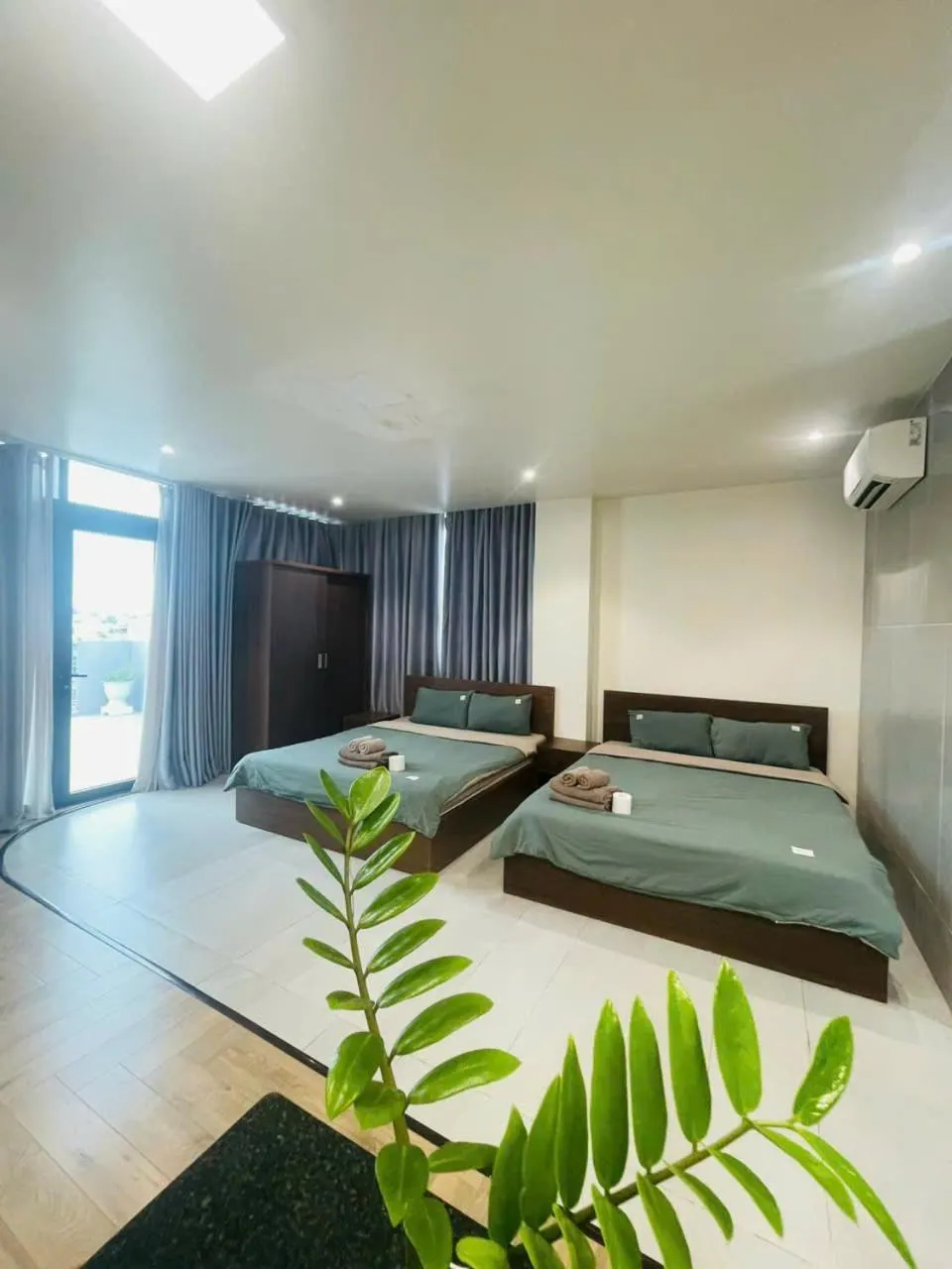 Bed in Stockholm Apartment