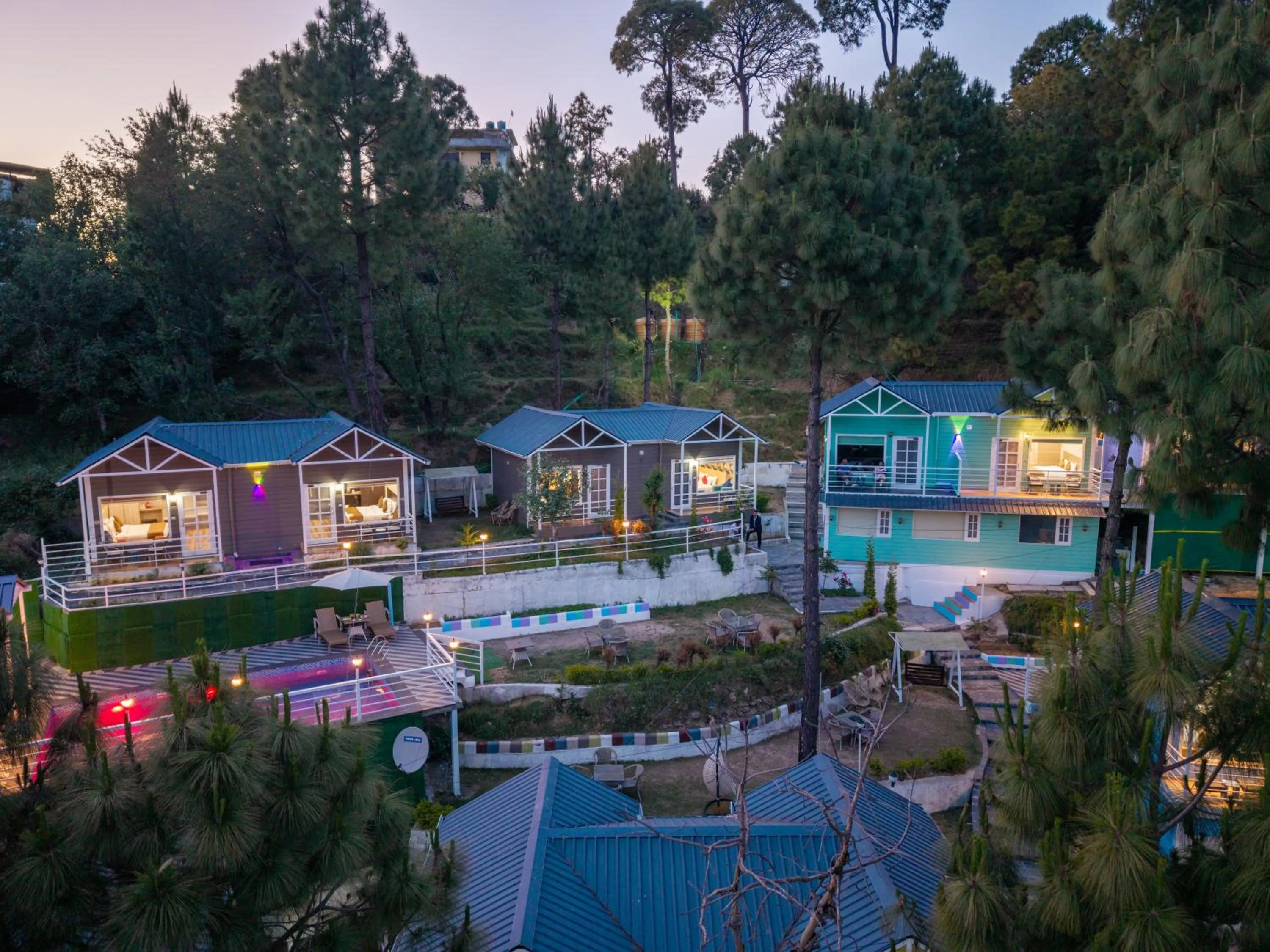 Property building in DLS Nature Trinket Resort - Dalhousie with Swimming Pool