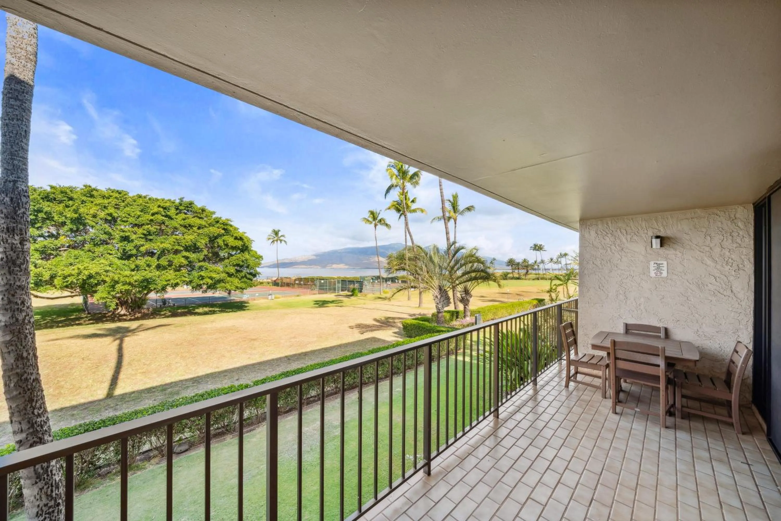 Patio in Maui Schooner Resort