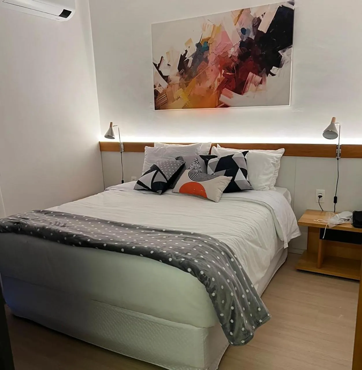 Bedroom in Studios Hotel Address à passos da Av Faria Lima