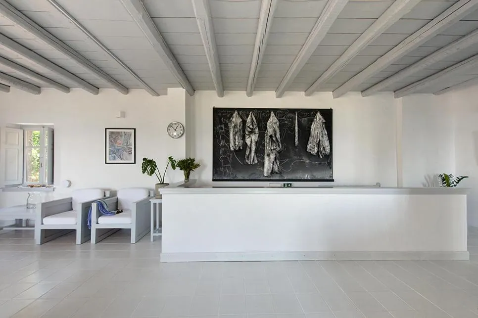 Lobby or reception in Notos Hotel Kardamili