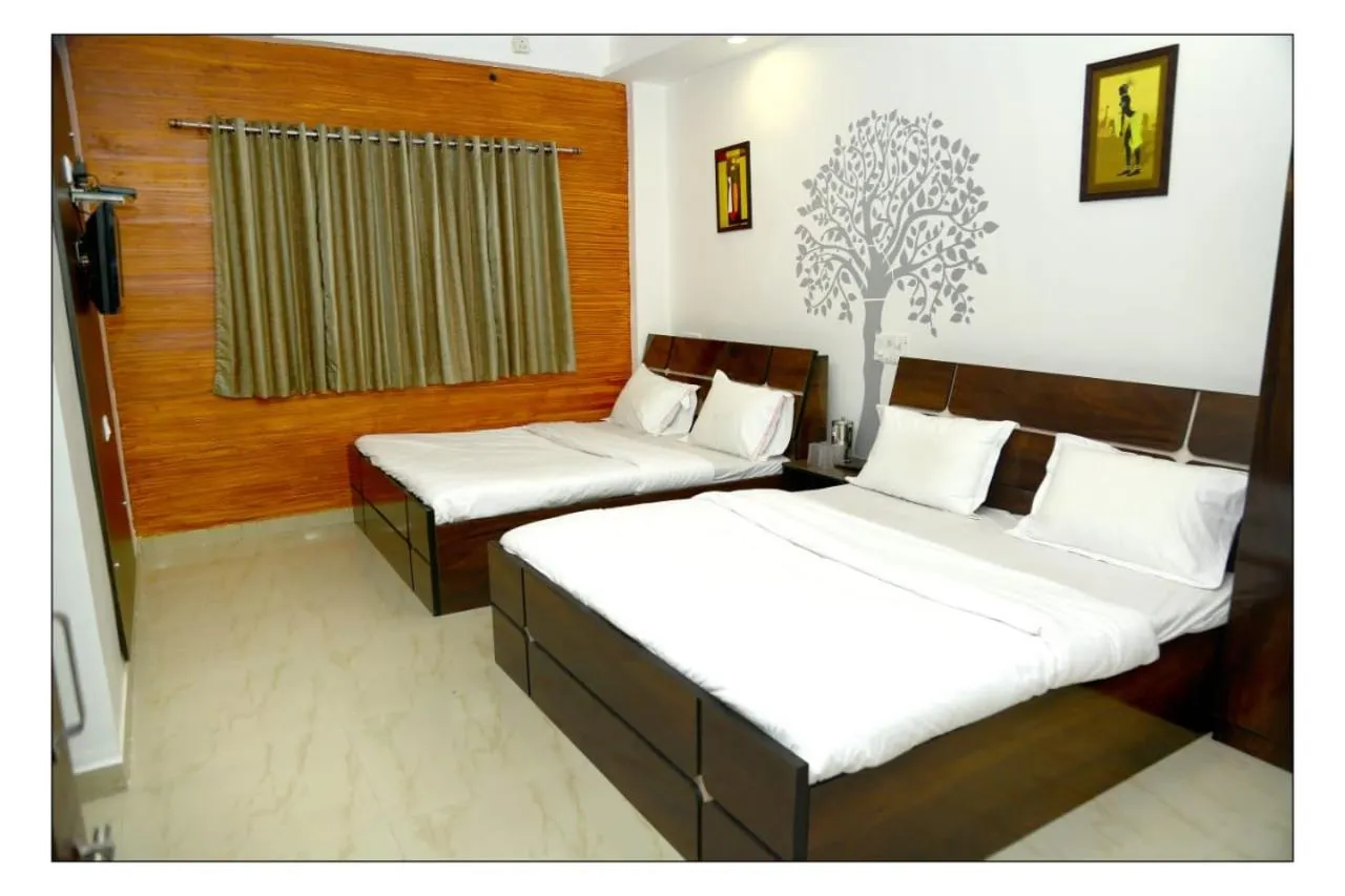Bed in Om Shree Yatri Niwas