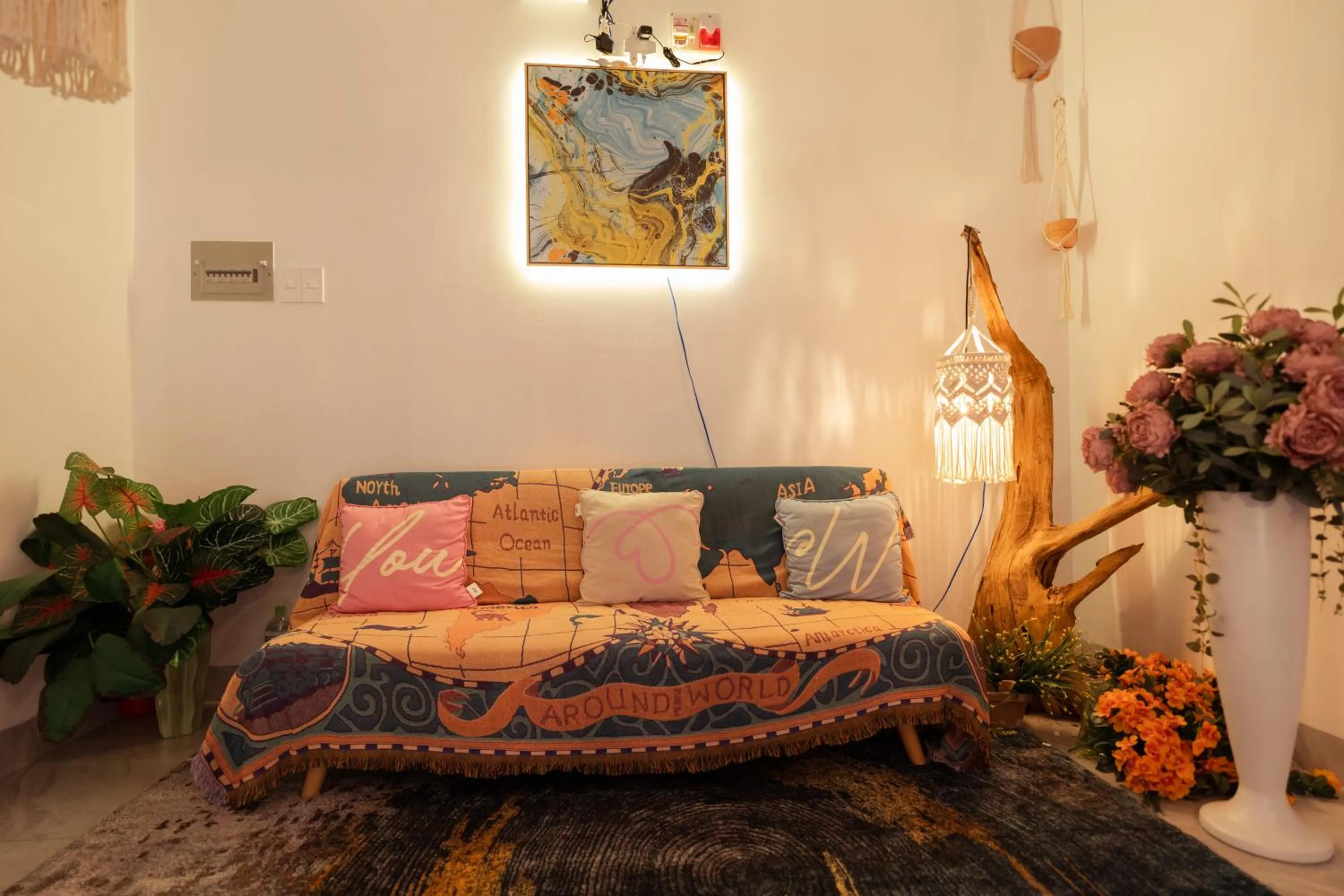 Communal lounge/ TV room in The Sophia Apartment - Thao Dien Central