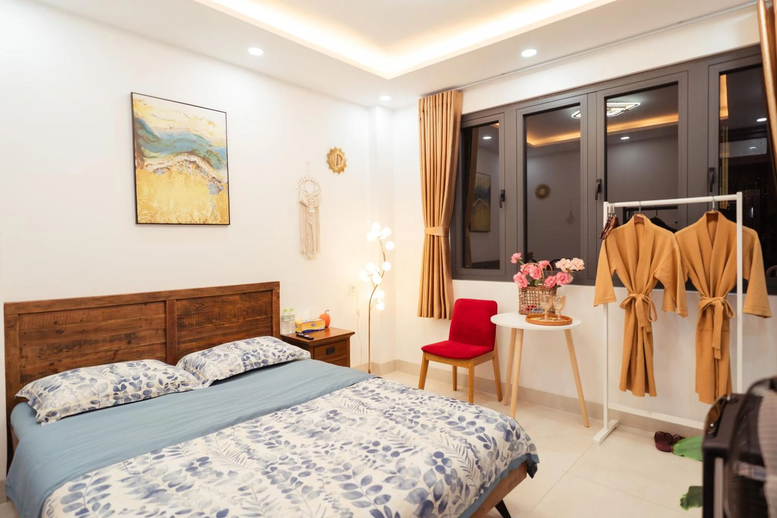 Bedroom, Bed in The Sophia Apartment - Thao Dien Central