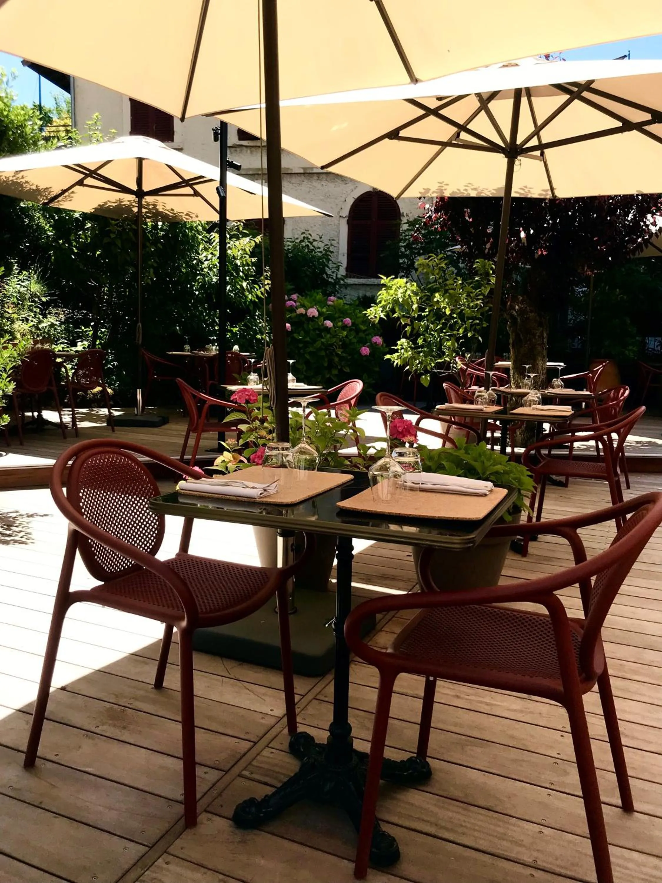 Patio in Hôtel Gallia