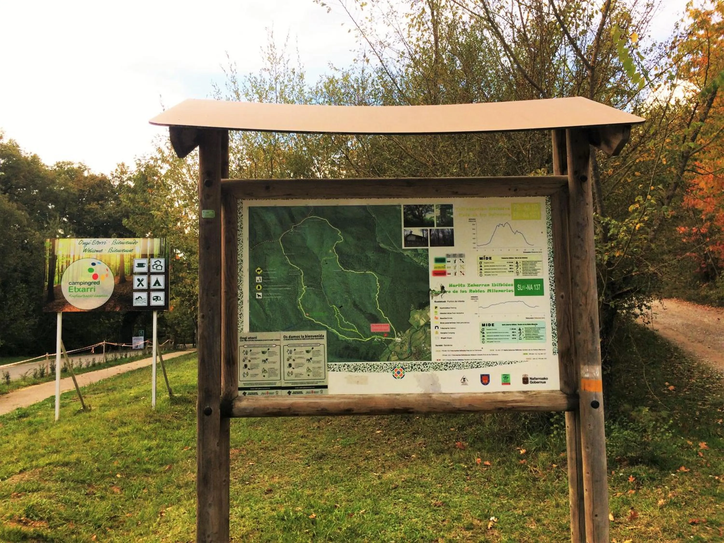 Hiking in CAMPING ETXARRI