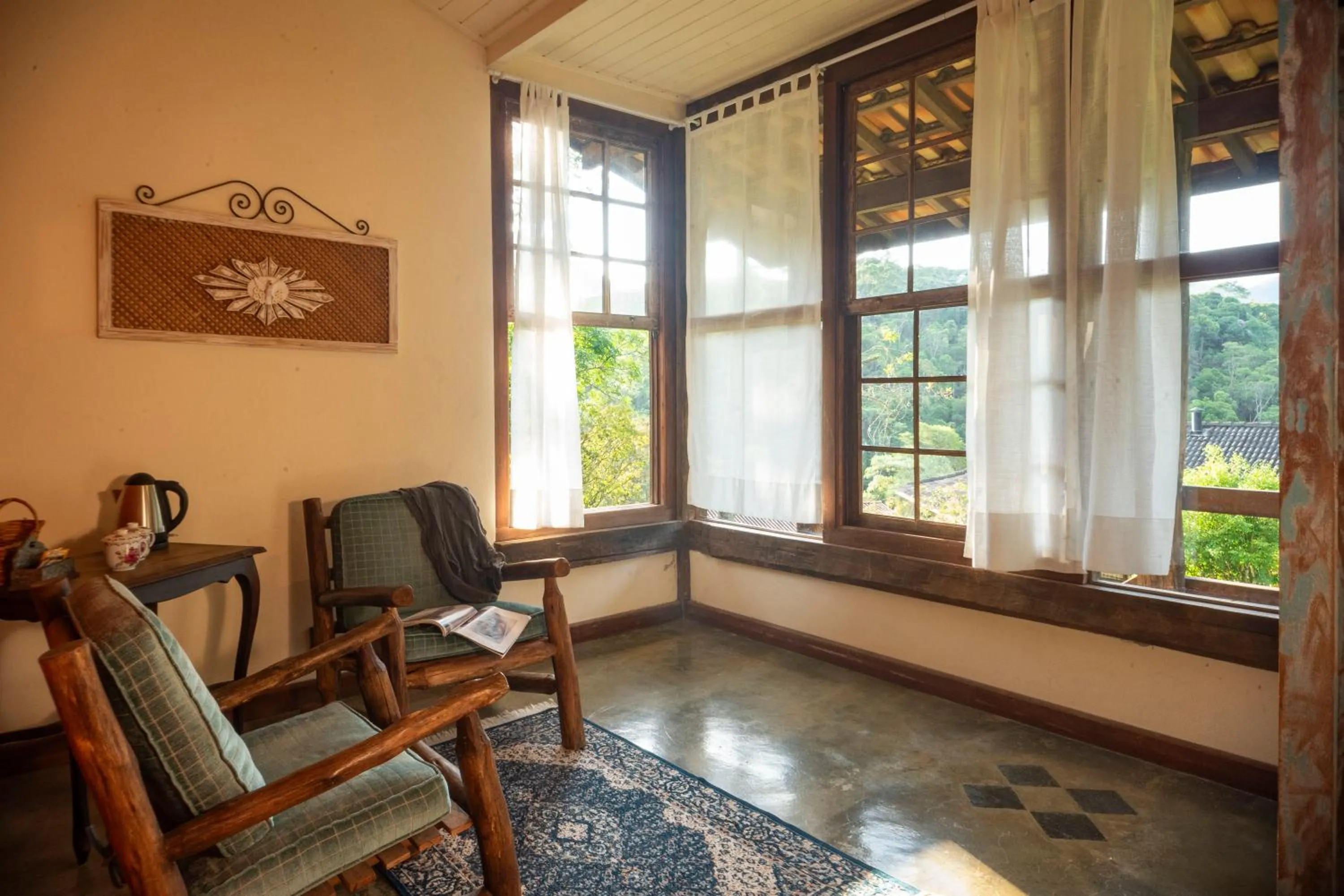 Living room in Pousada Terra Crua