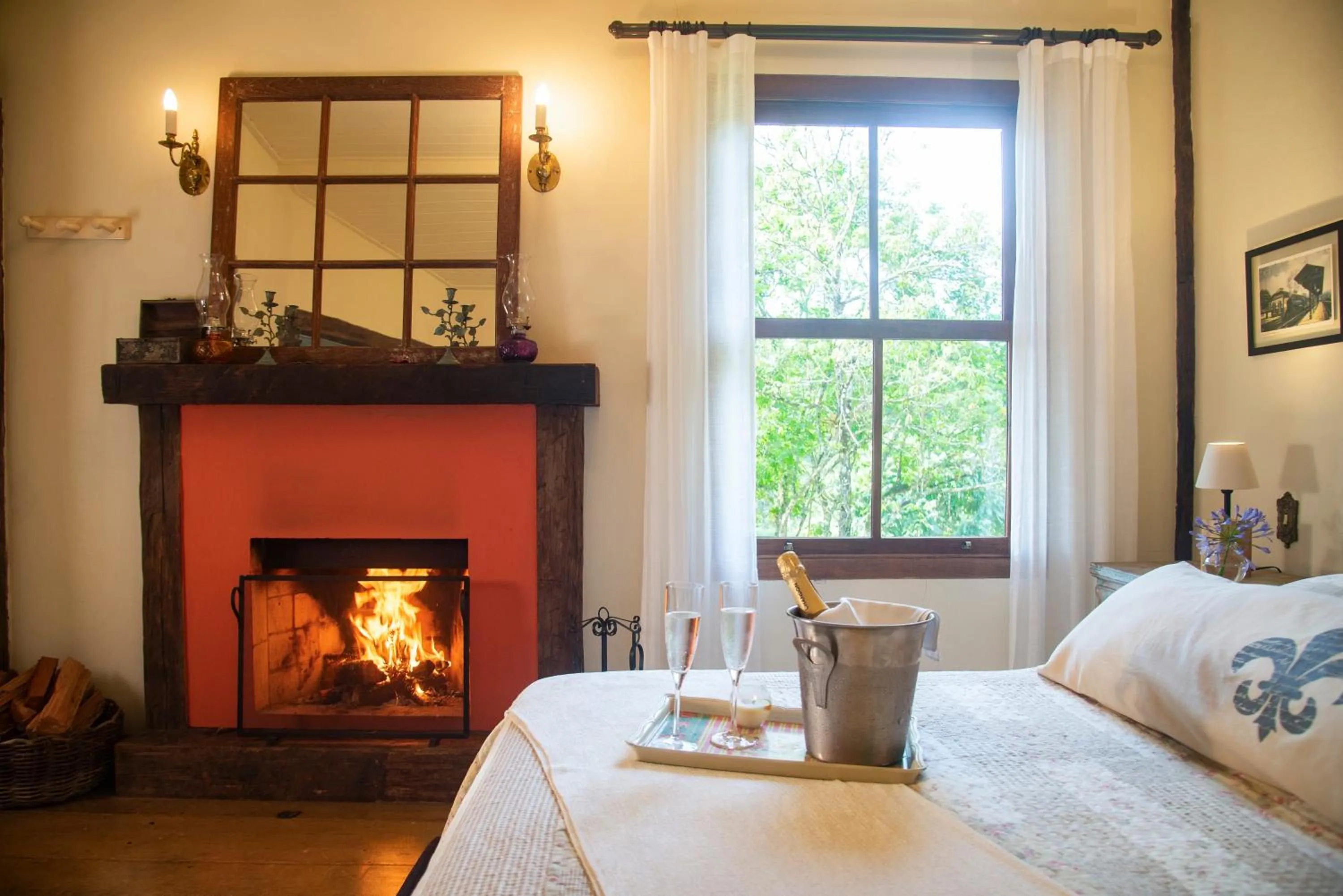 Bed in Pousada Terra Crua