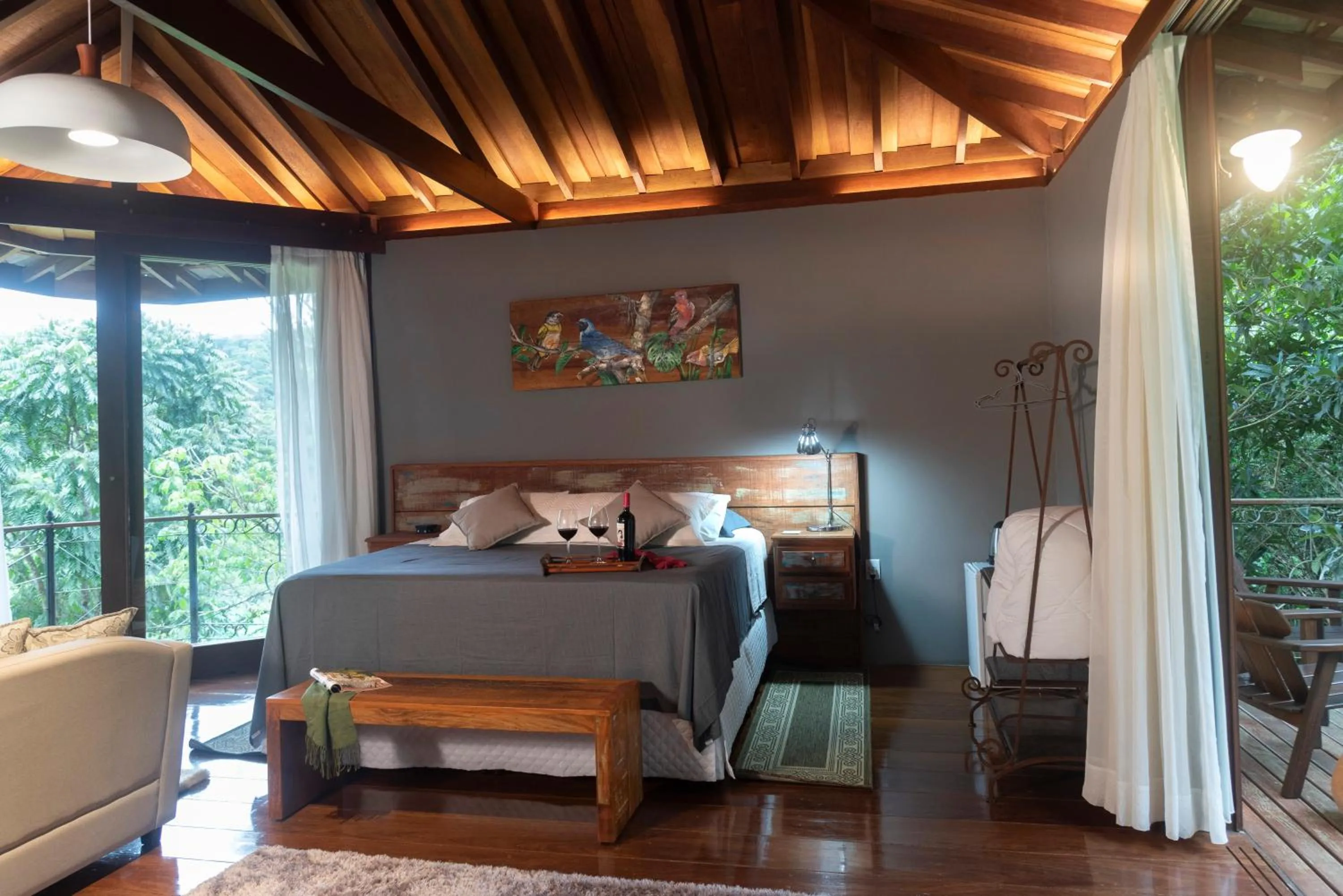 Bed in Pousada Terra Crua