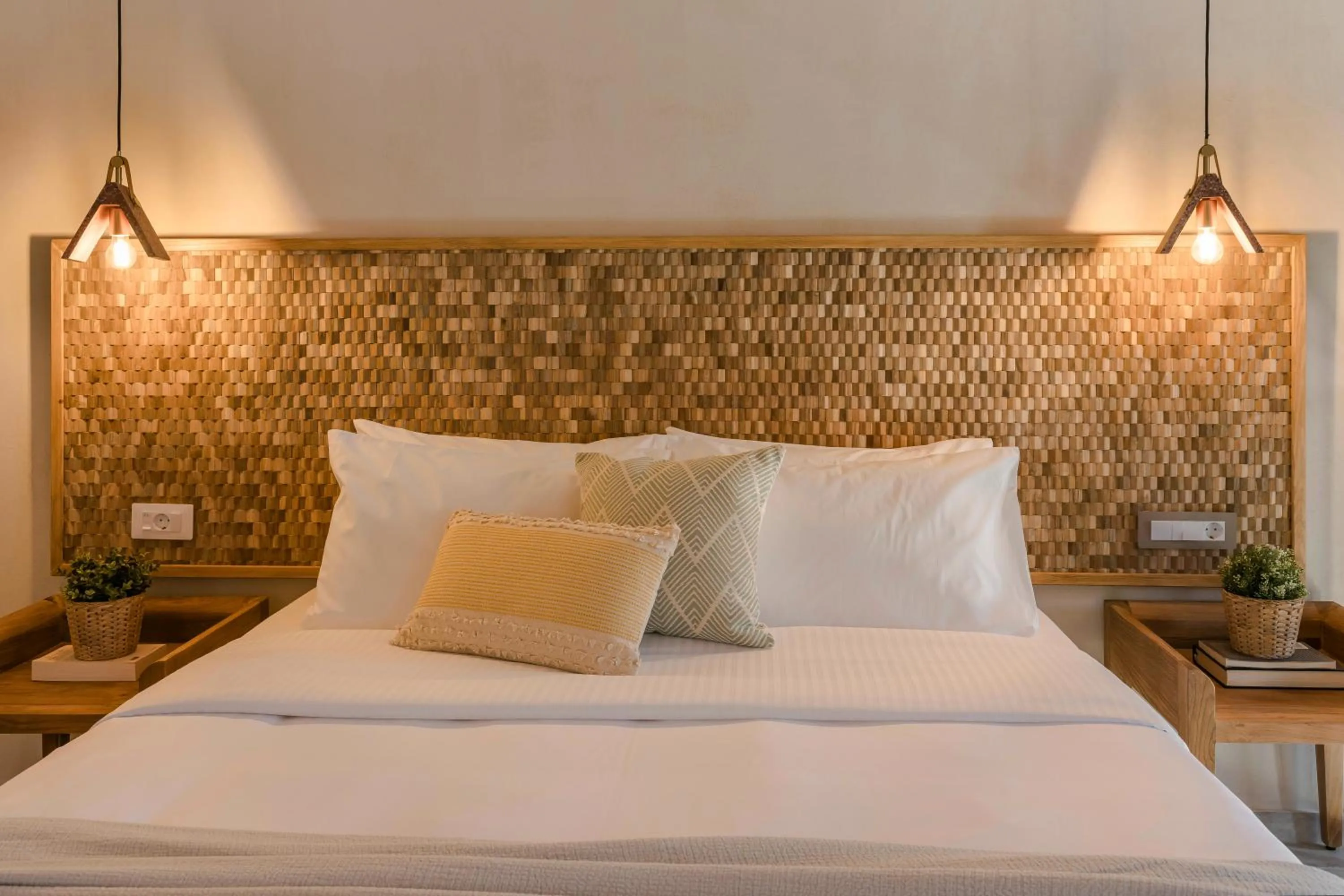 Bed in Chromata Assos Villas Kefalonia