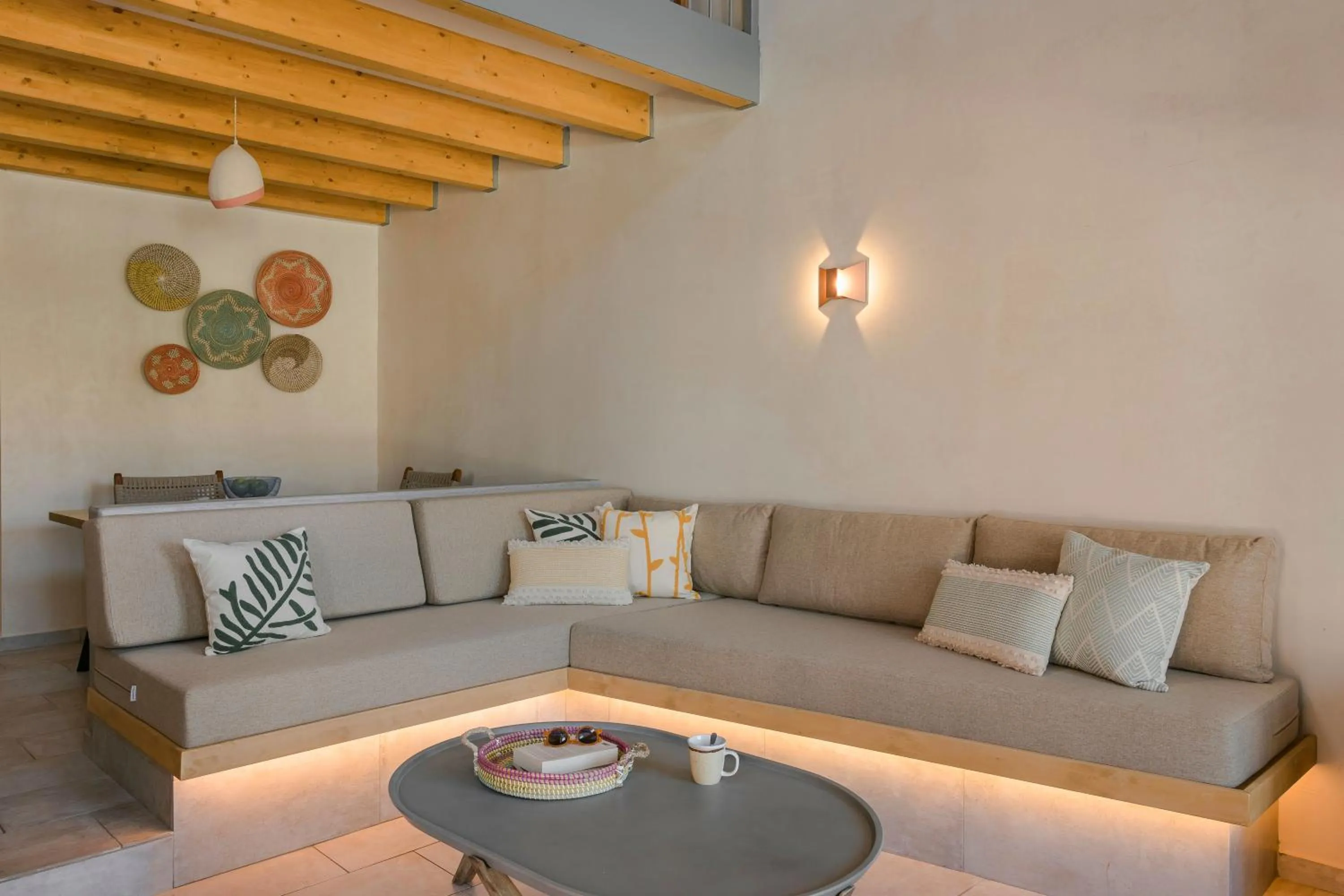 Seating area in Chromata Assos Villas Kefalonia