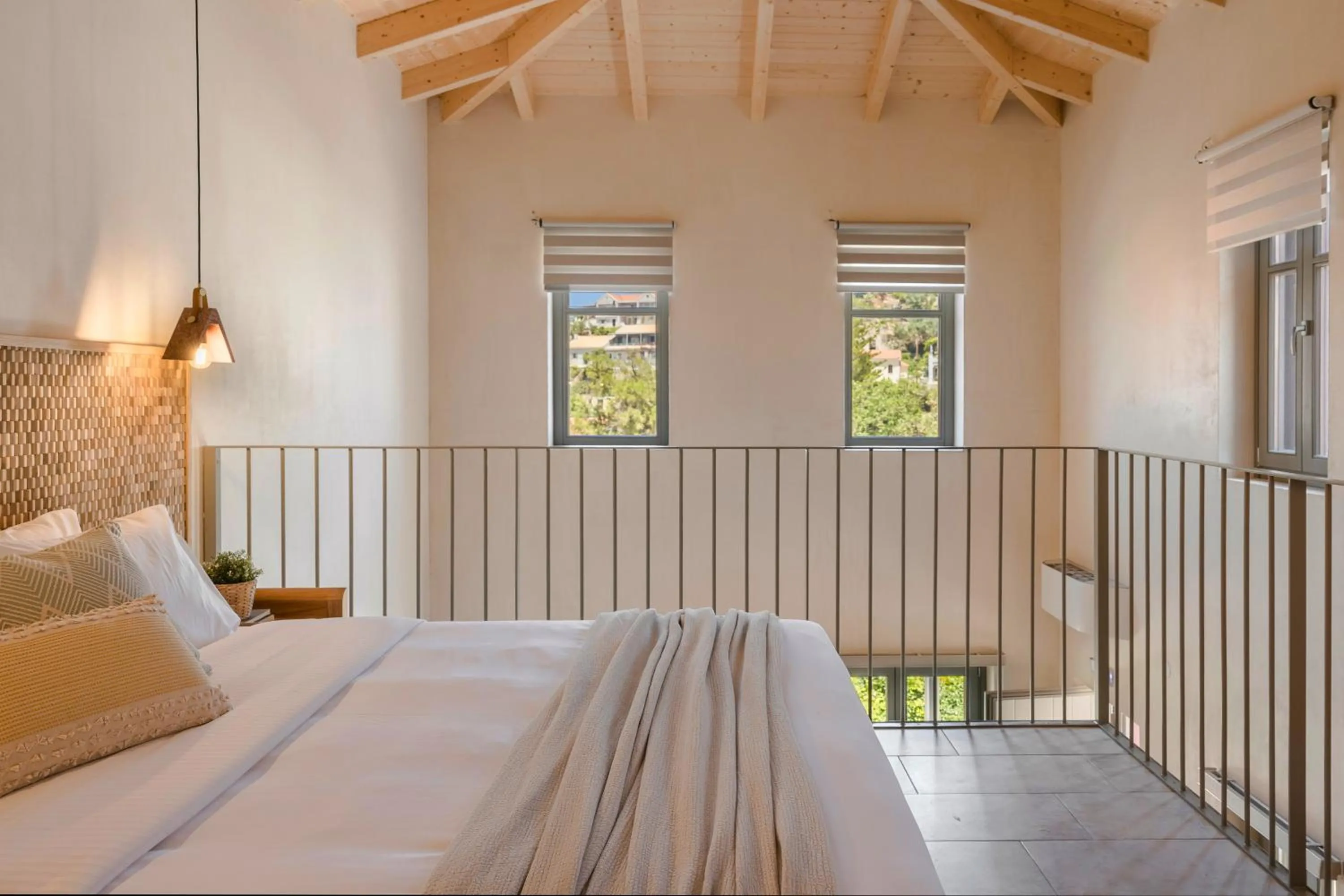 Bedroom, Bed in Chromata Assos Villas Kefalonia