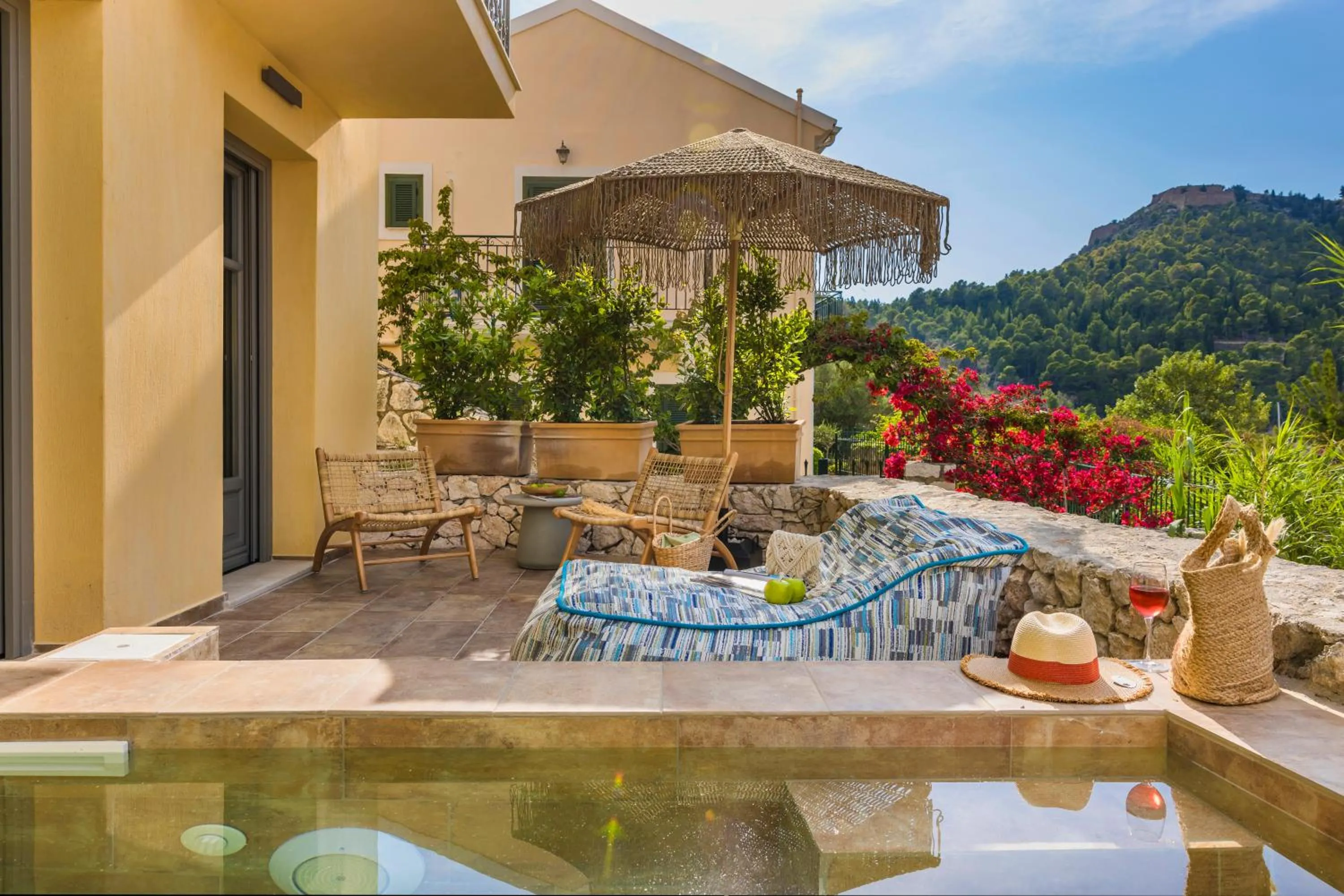 Balcony/Terrace in Chromata Assos Villas Kefalonia