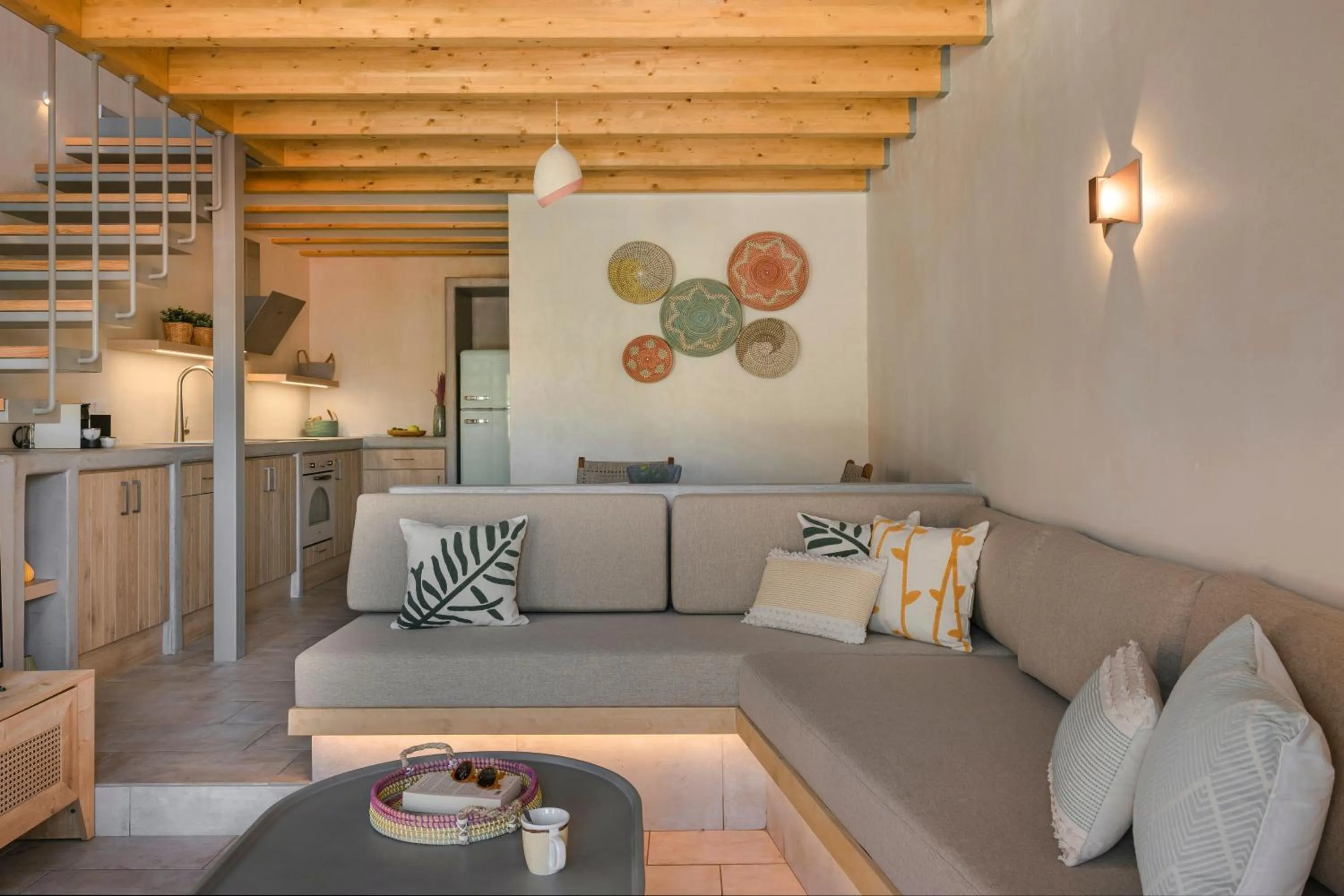 Seating area in Chromata Assos Villas Kefalonia