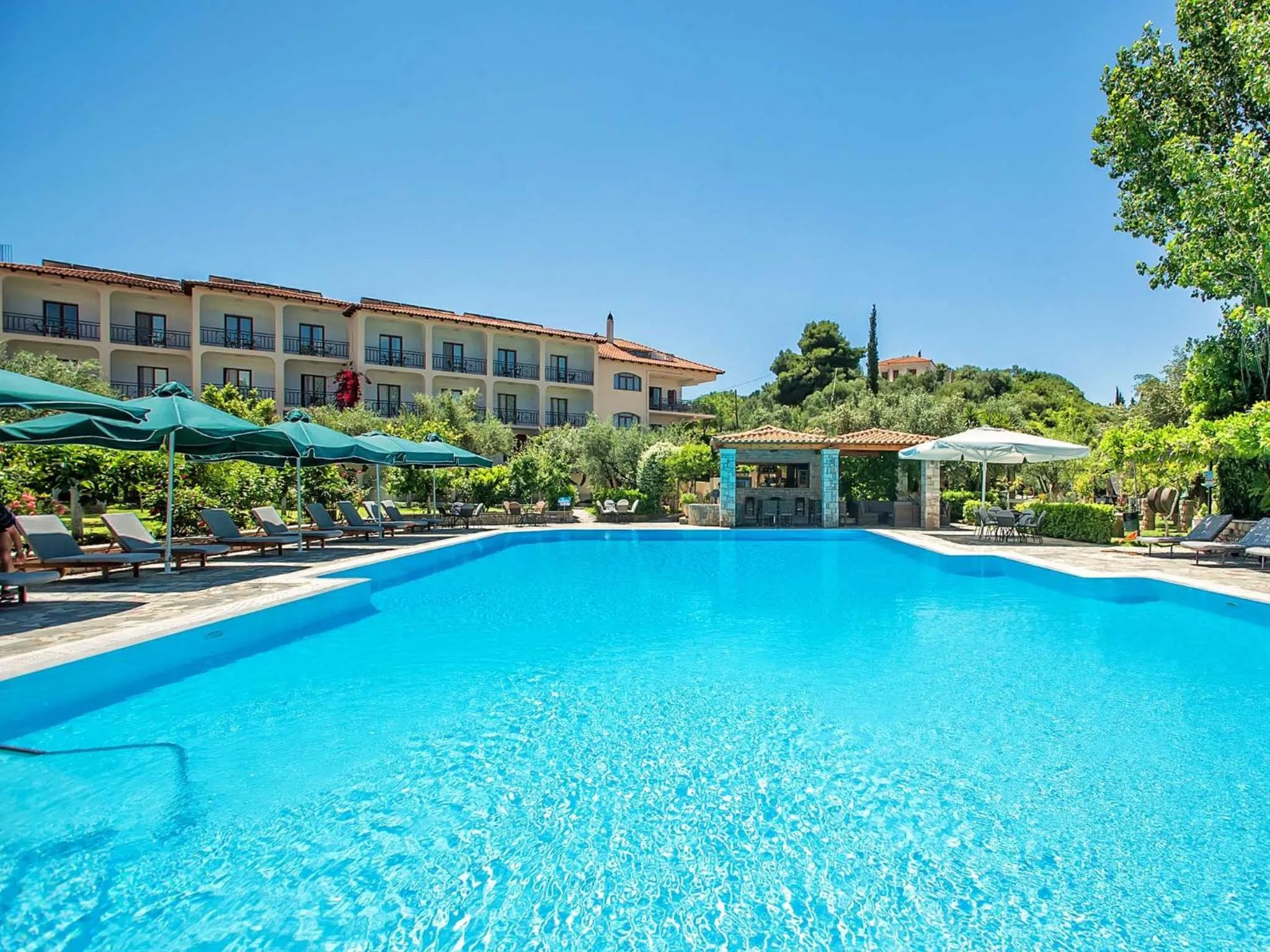 Facade/entrance in Hotel Europa Olympia