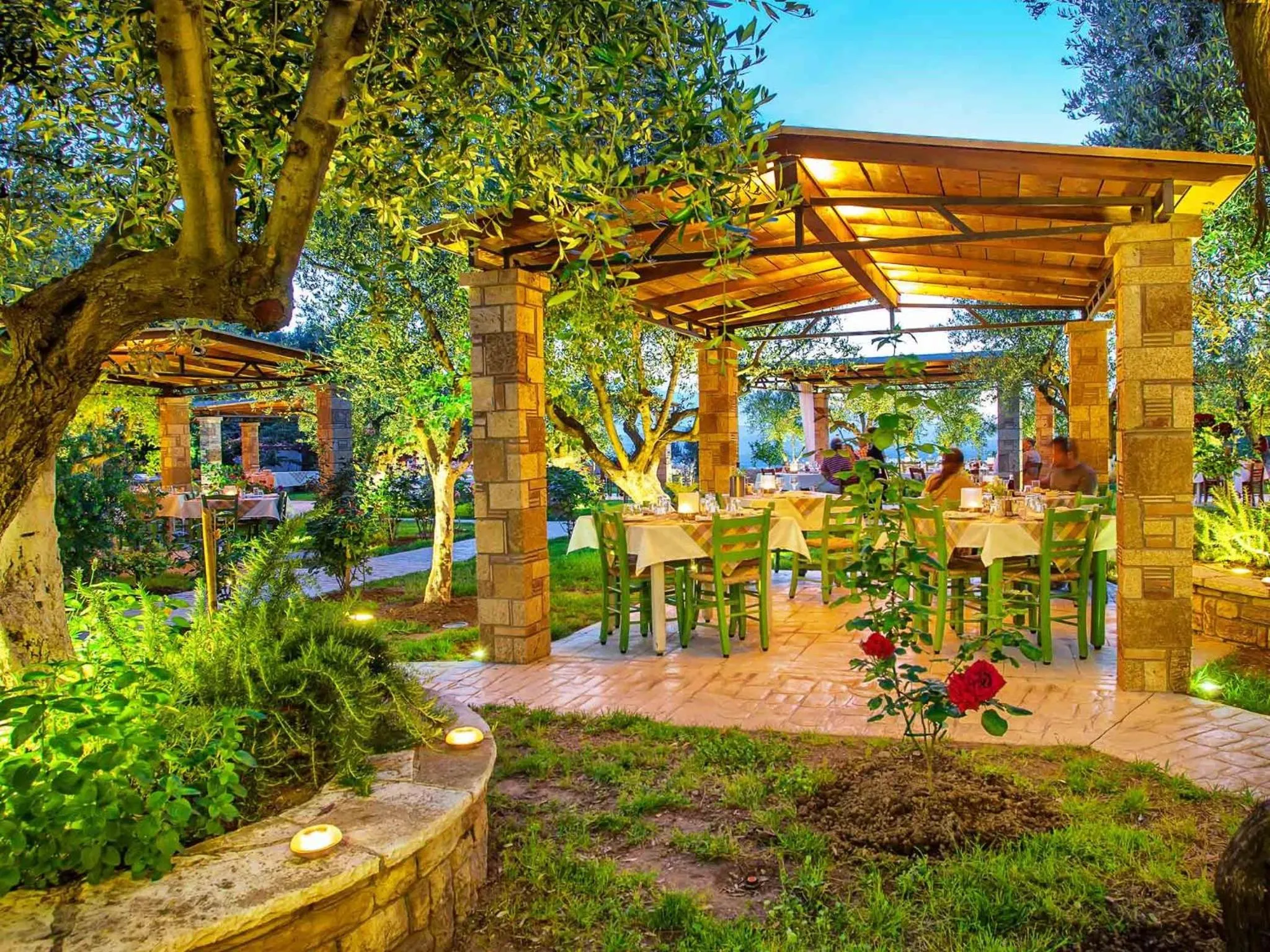 BBQ facilities in Hotel Europa Olympia