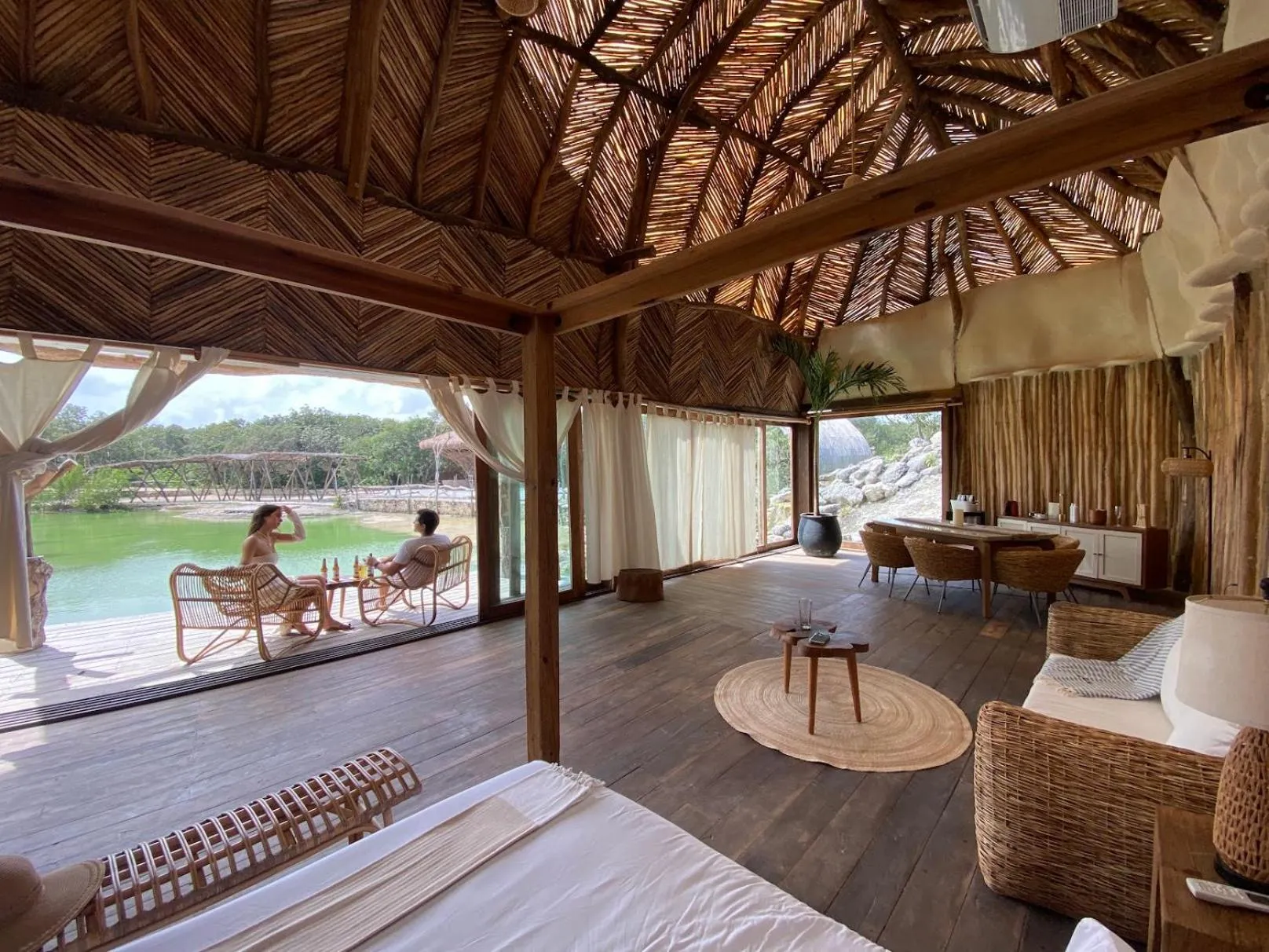 Bed in CervecerIa Tulum Boutique Hotel & Beer Spa