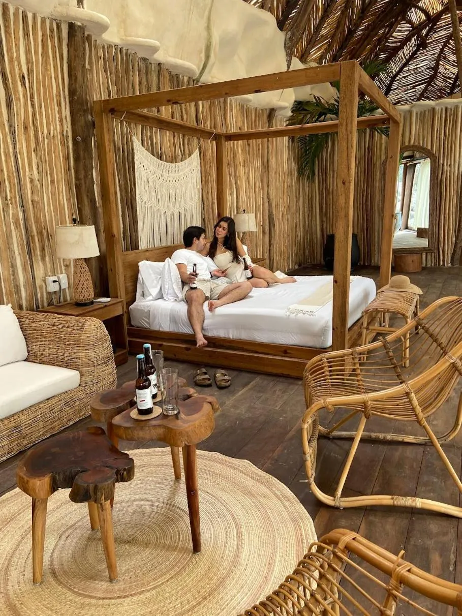 Living room in CervecerIa Tulum Boutique Hotel & Beer Spa