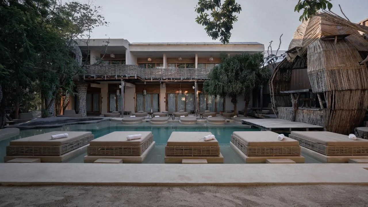 Patio in CervecerIa Tulum Boutique Hotel & Beer Spa