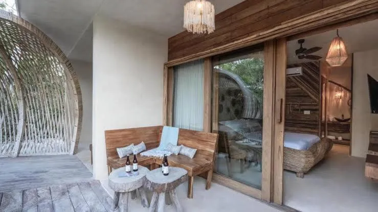 Balcony/Terrace in CervecerIa Tulum Boutique Hotel & Beer Spa