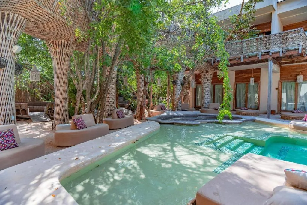 Patio in CervecerIa Tulum Boutique Hotel & Beer Spa