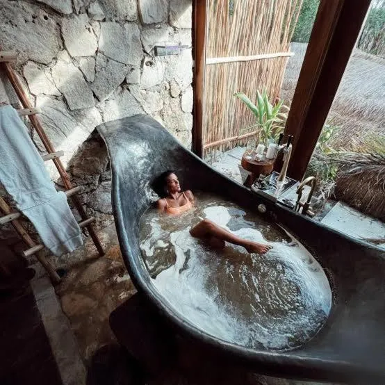 Hot Tub in CervecerIa Tulum Boutique Hotel & Beer Spa