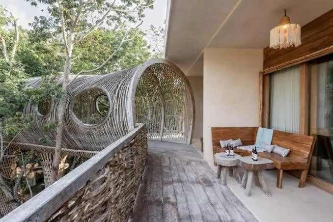 Balcony/Terrace in CervecerIa Tulum Boutique Hotel & Beer Spa