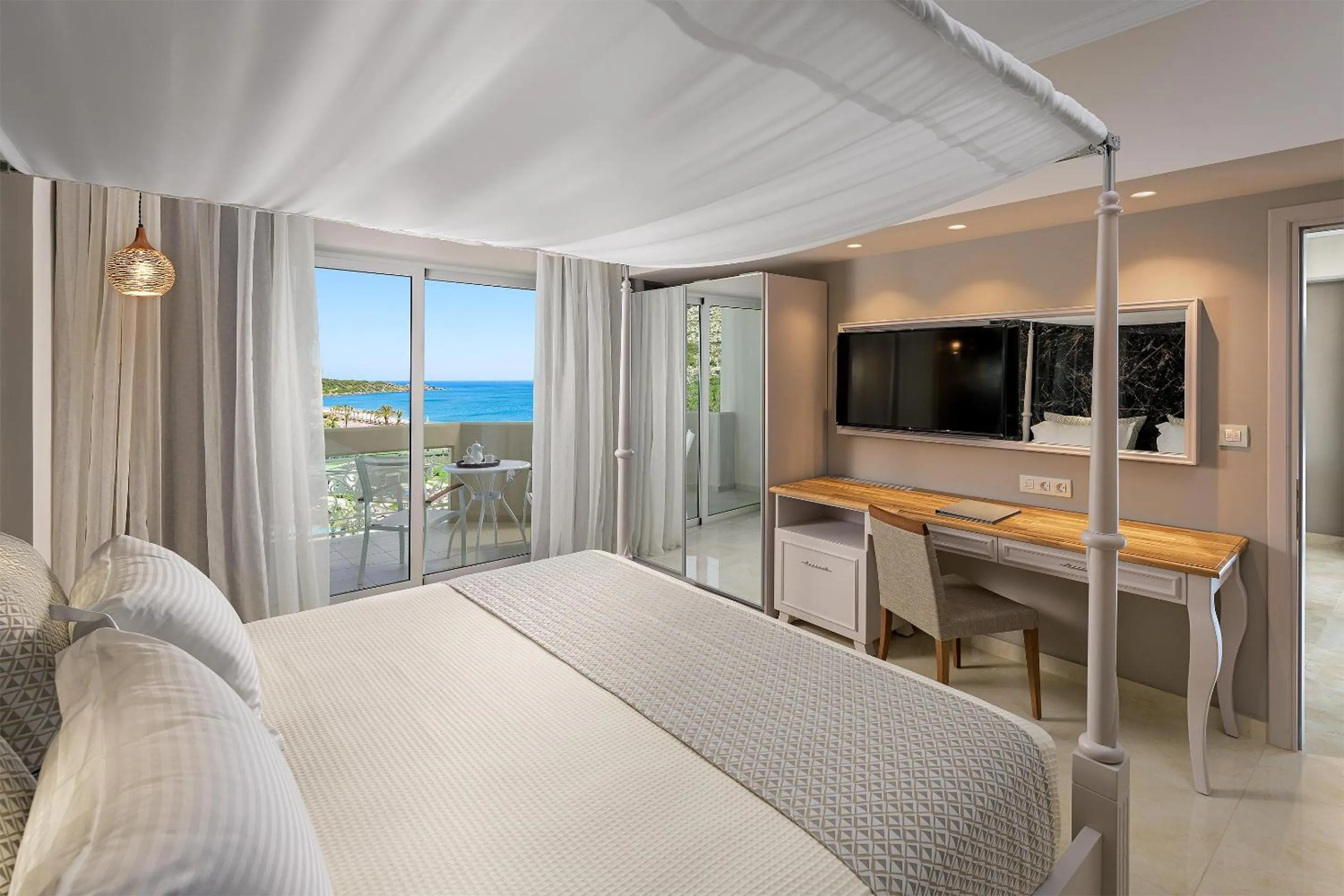 View (from property/room), Bed in Rodos Palladium Leisure & Wellness