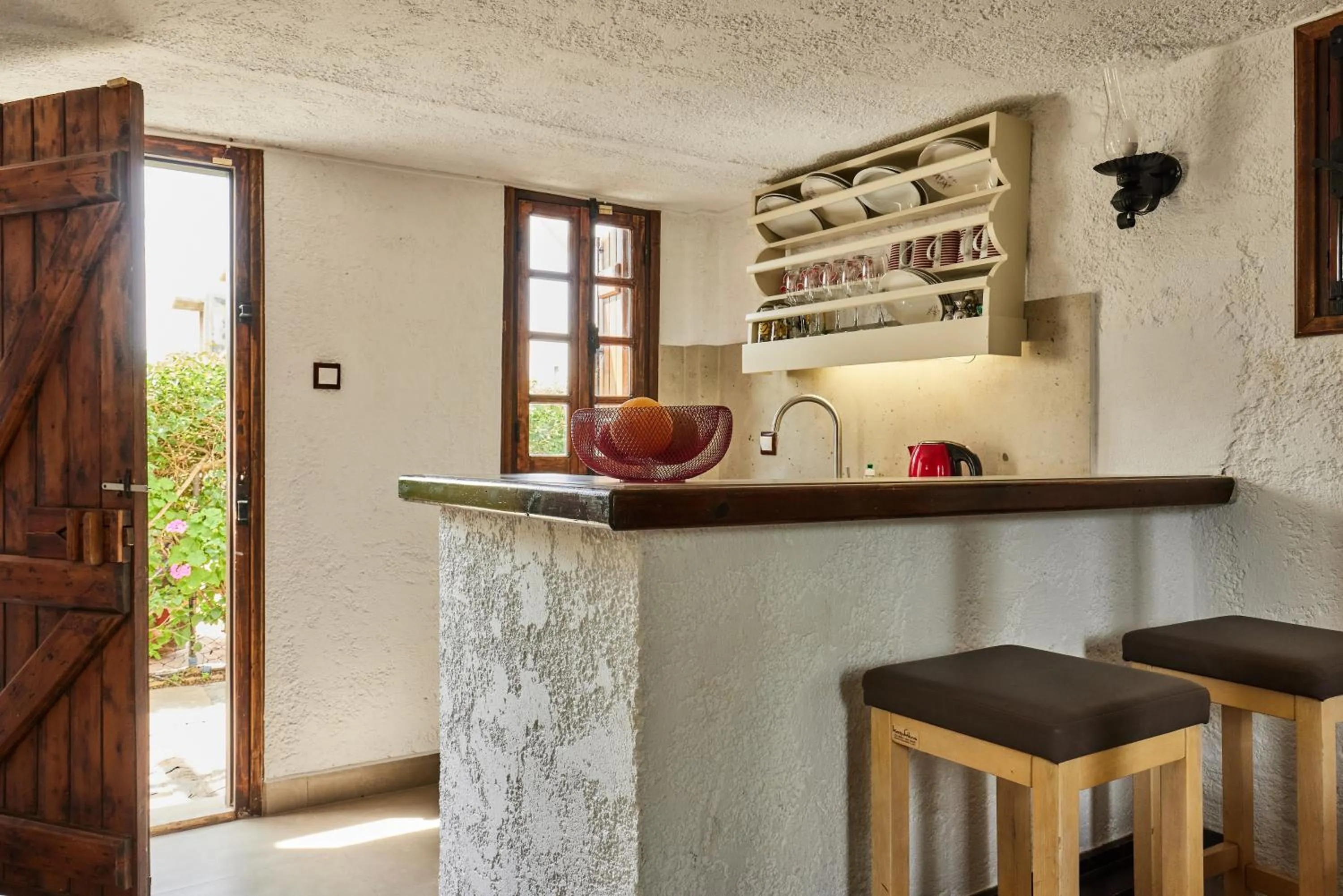 kitchen in Mila Malia Studios Hotel