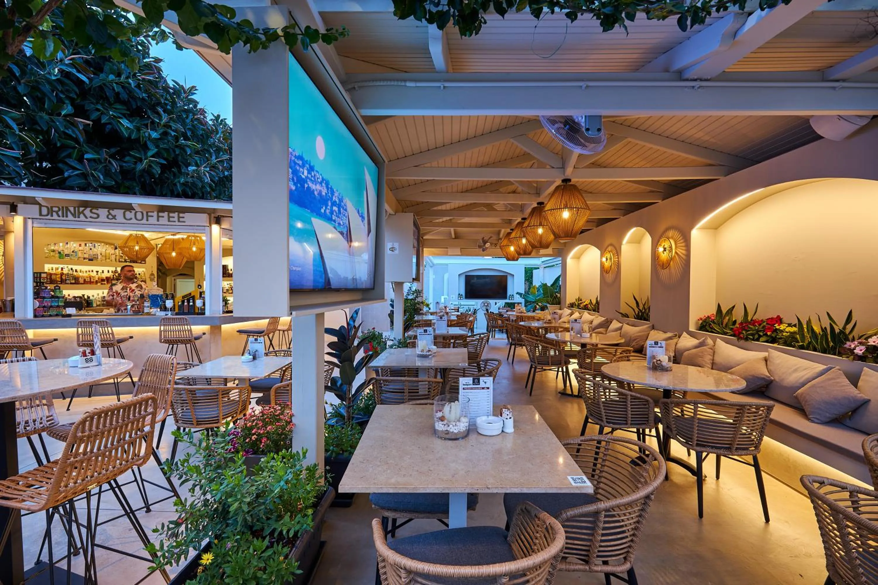 Lounge or bar in Mila Malia Studios Hotel