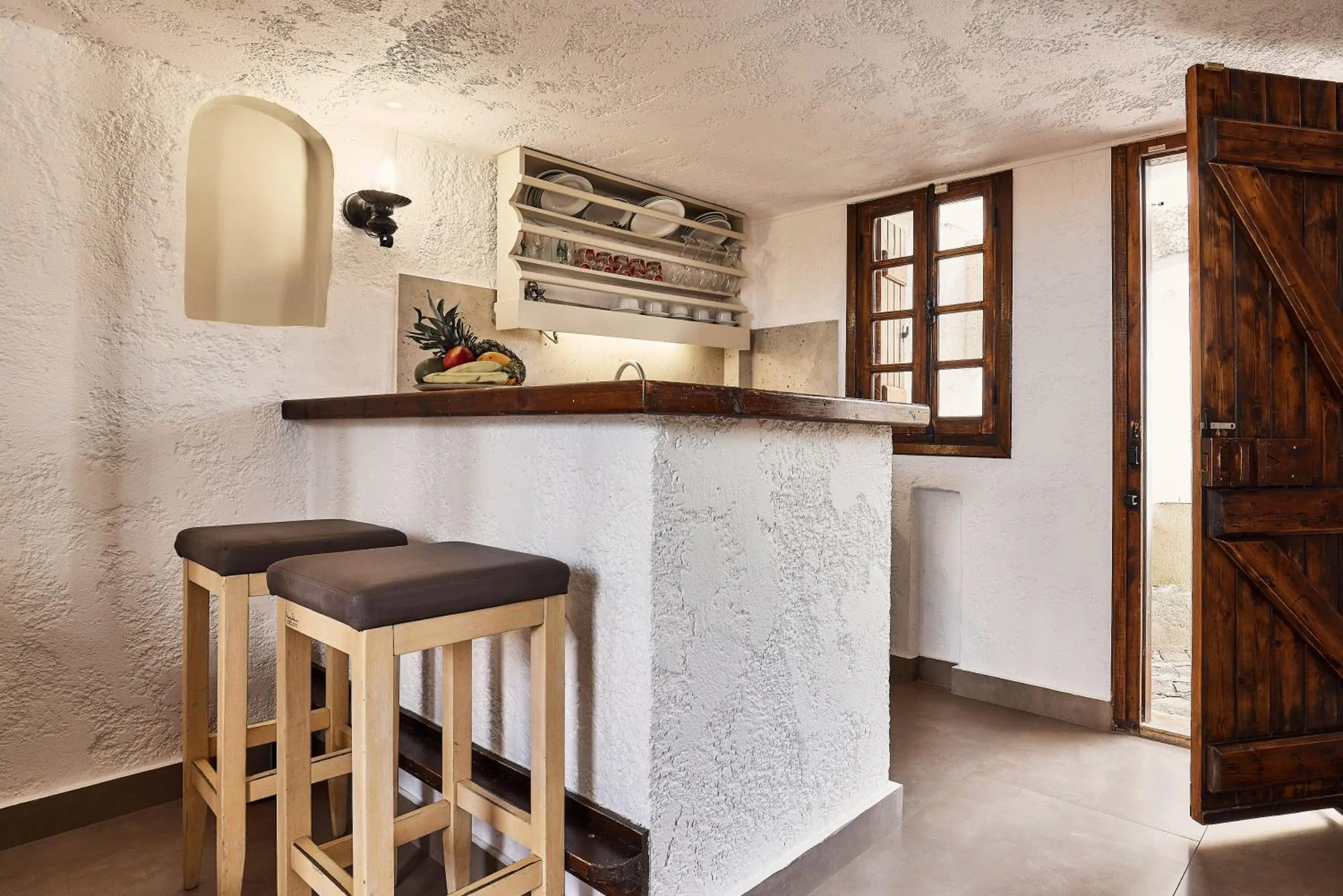 kitchen in Mila Malia Studios Hotel