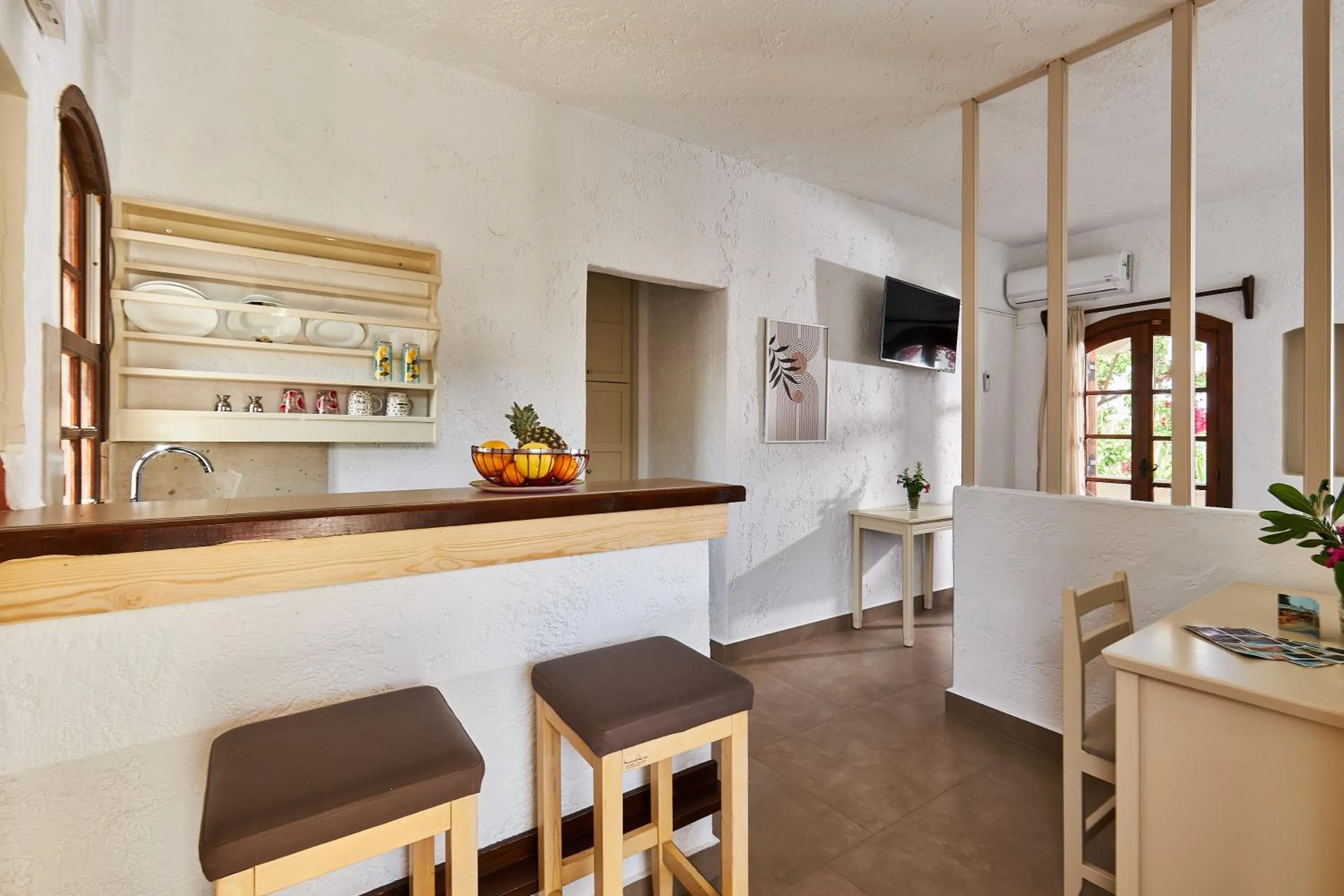 Kitchen or kitchenette in Mila Malia Studios Hotel